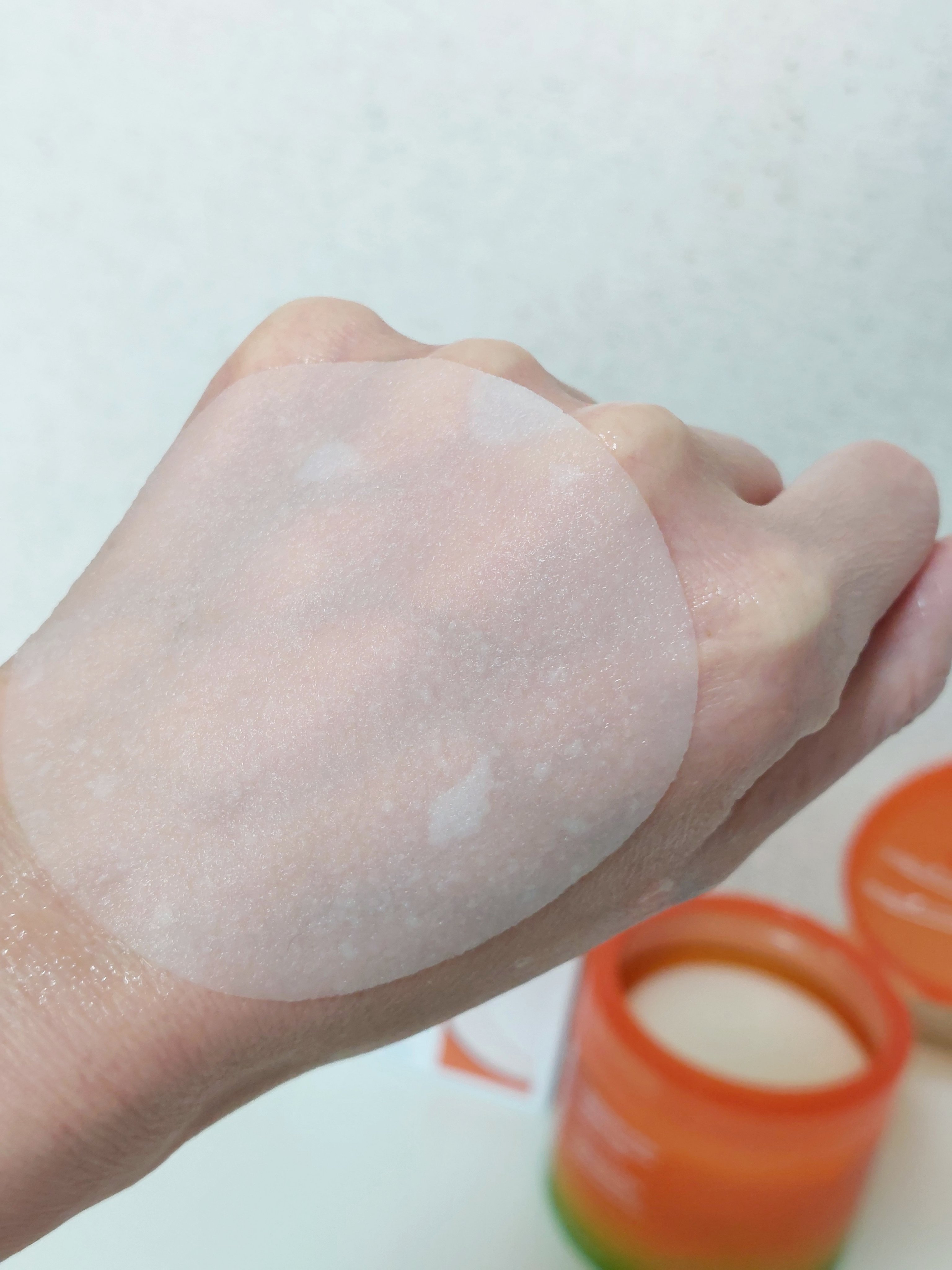 カロテンIPMP(TM) ブレミッシュカーミングセラムパッド/APRILSKIN/トナーパッドを使ったクチコミ（3枚目）