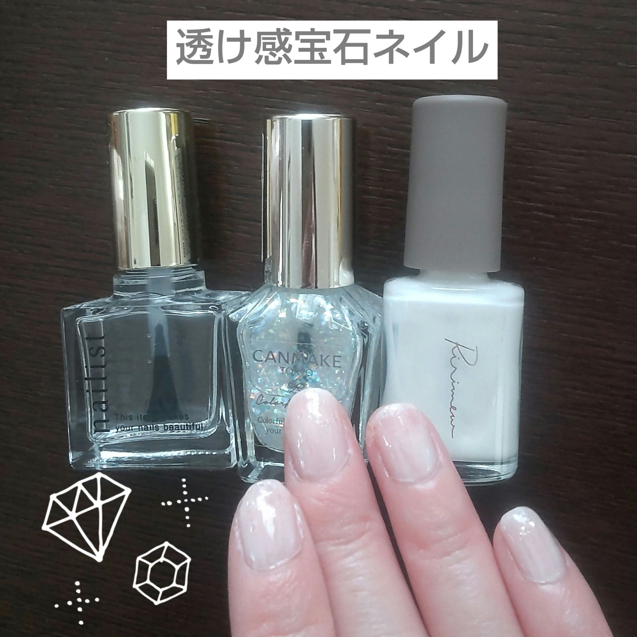 カラフルネイルズ/キャンメイク/マニキュアを使ったクチコミ（1枚目）