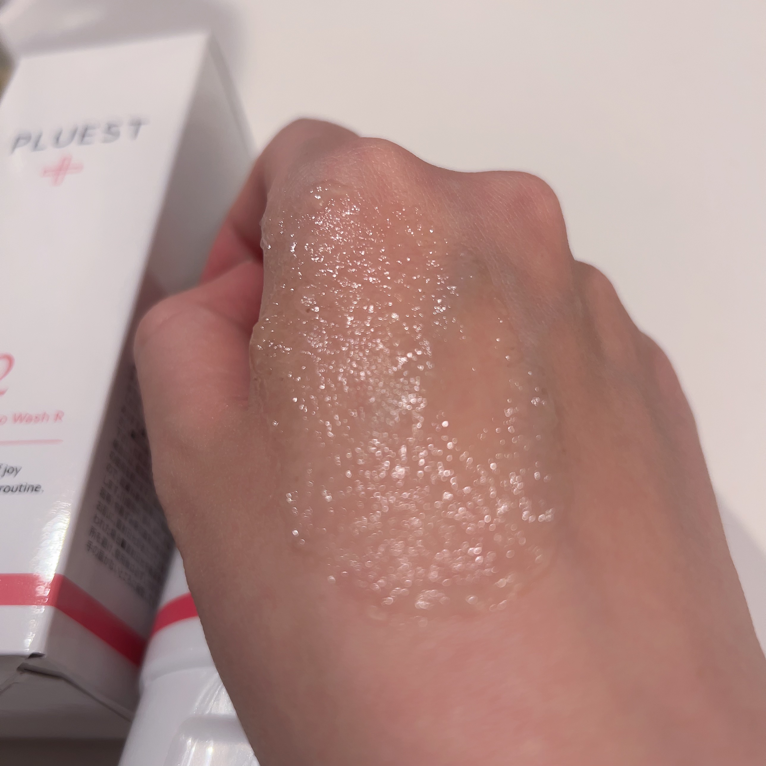 マンナンジェリーハイドロウォッシュ R/PLUEST/洗顔料を使ったクチコミ（3枚目）