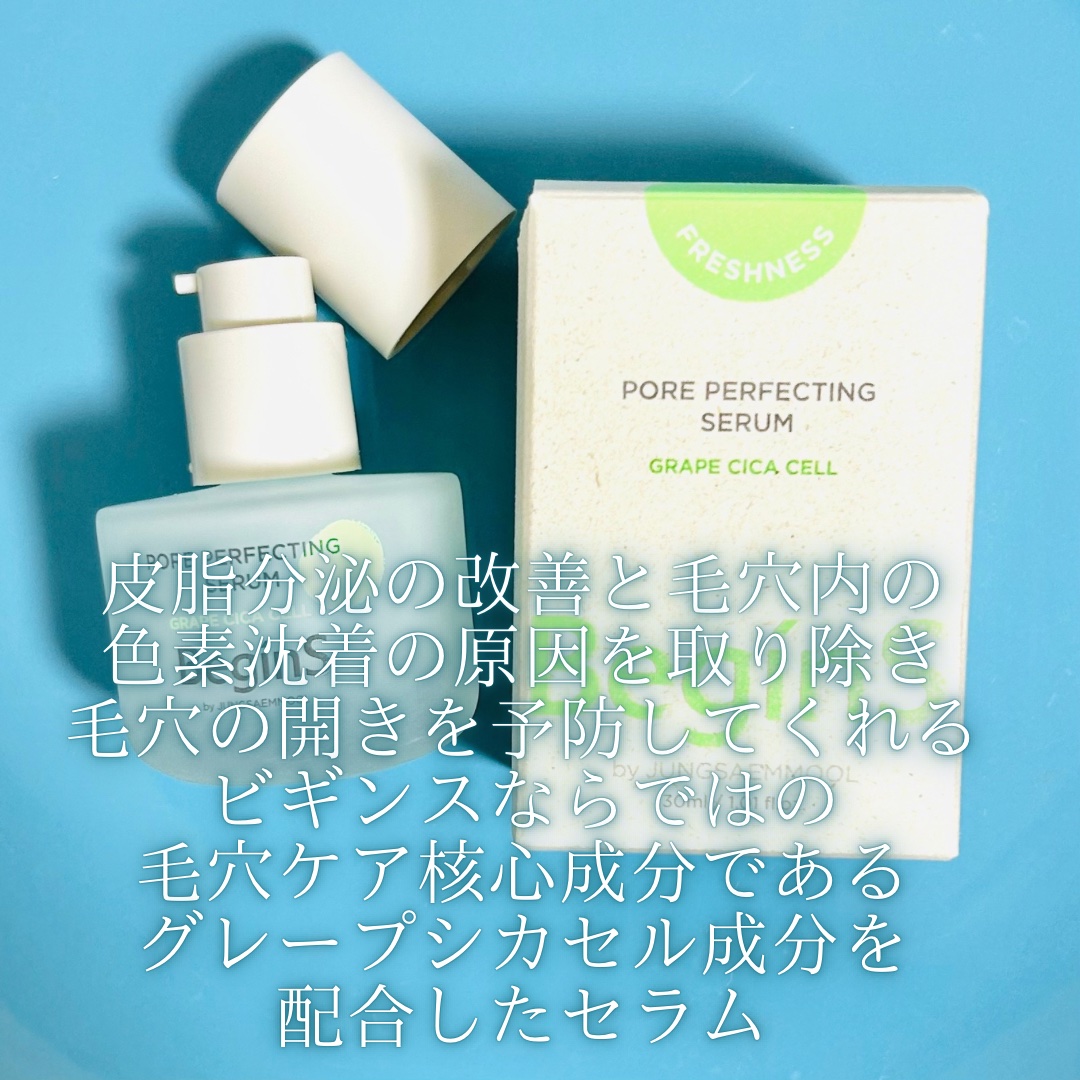 Pore Perfecting Serum/BeginS by JUNGSAEMMOOL/美容液を使ったクチコミ（2枚目）