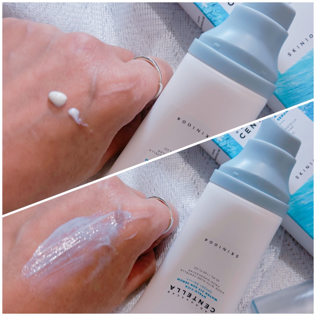 ヒアルーシカ ウォーターフィット サンセラム/SKIN1004/日焼け止めローションを使ったクチコミ（3枚目）