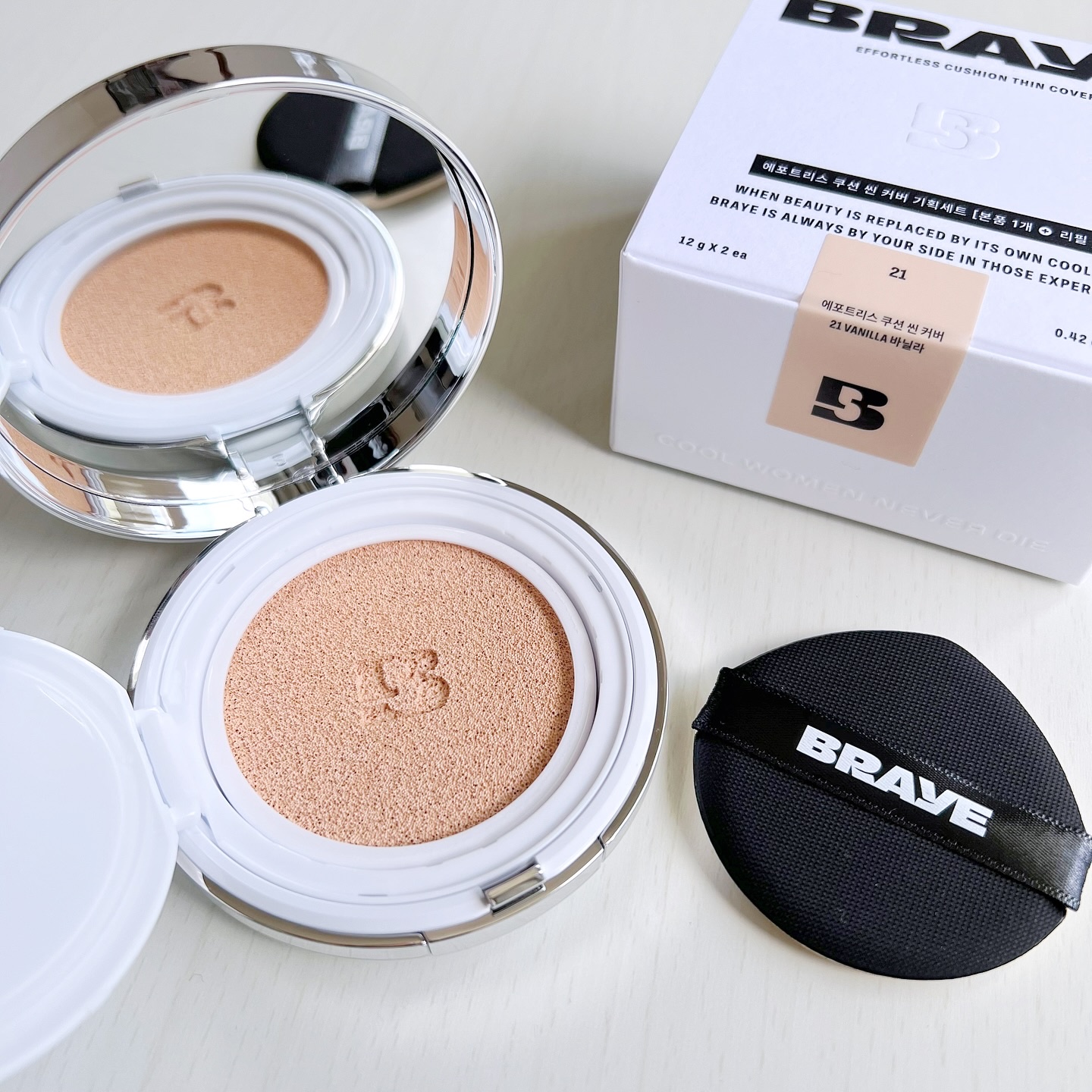 BRAYE EFFORTLESS CUSHION (3 COLORS)/BRAYE/クッションファンデーションを使ったクチコミ（1枚目）