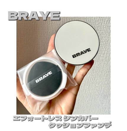 エフォートレスクッションシンカバー/BRAYE/クッションファンデーションを使ったクチコミ(1枚目)