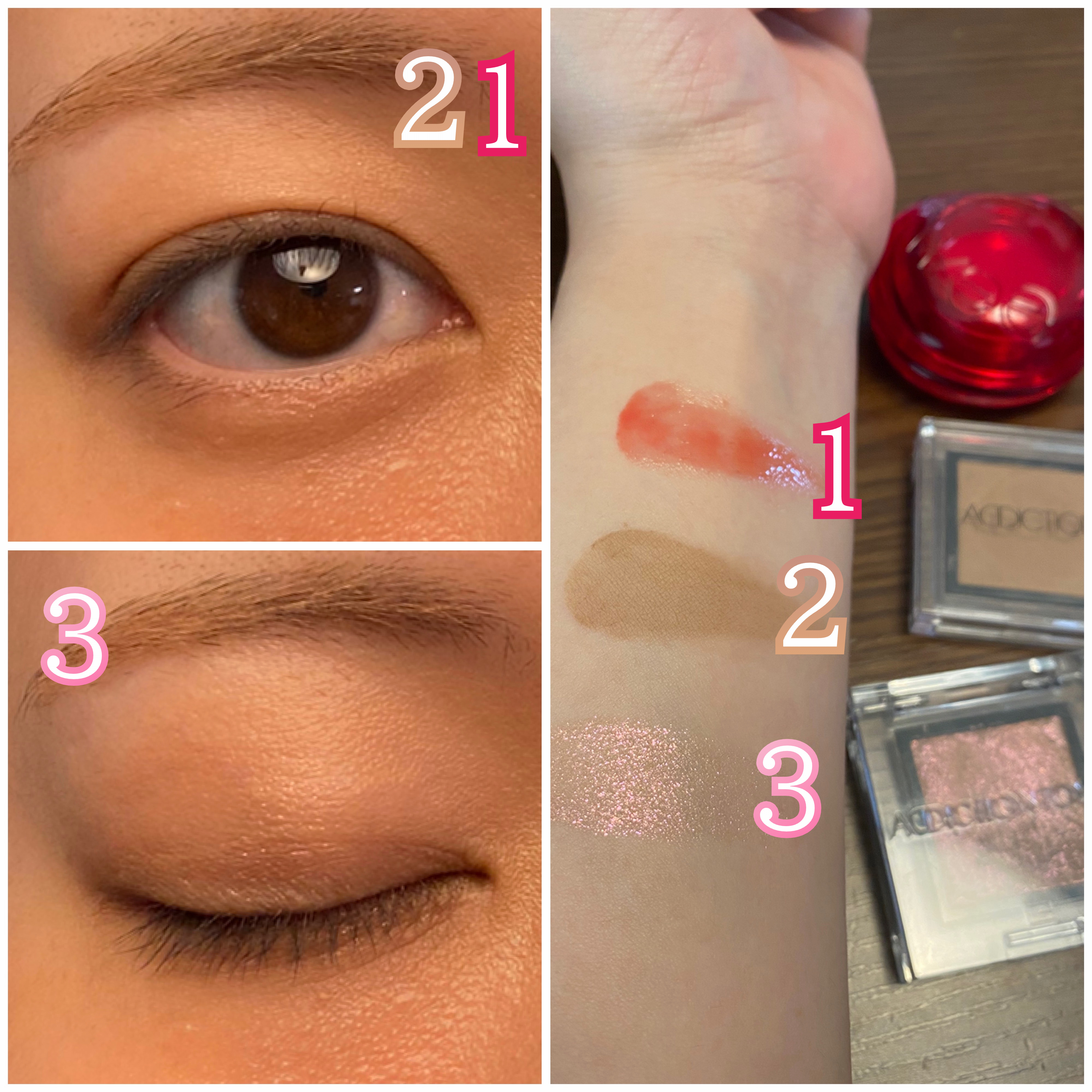 アディクション ザ アイシャドウ マット/ADDICTION/単色アイシャドウを使ったクチコミ（2枚目）