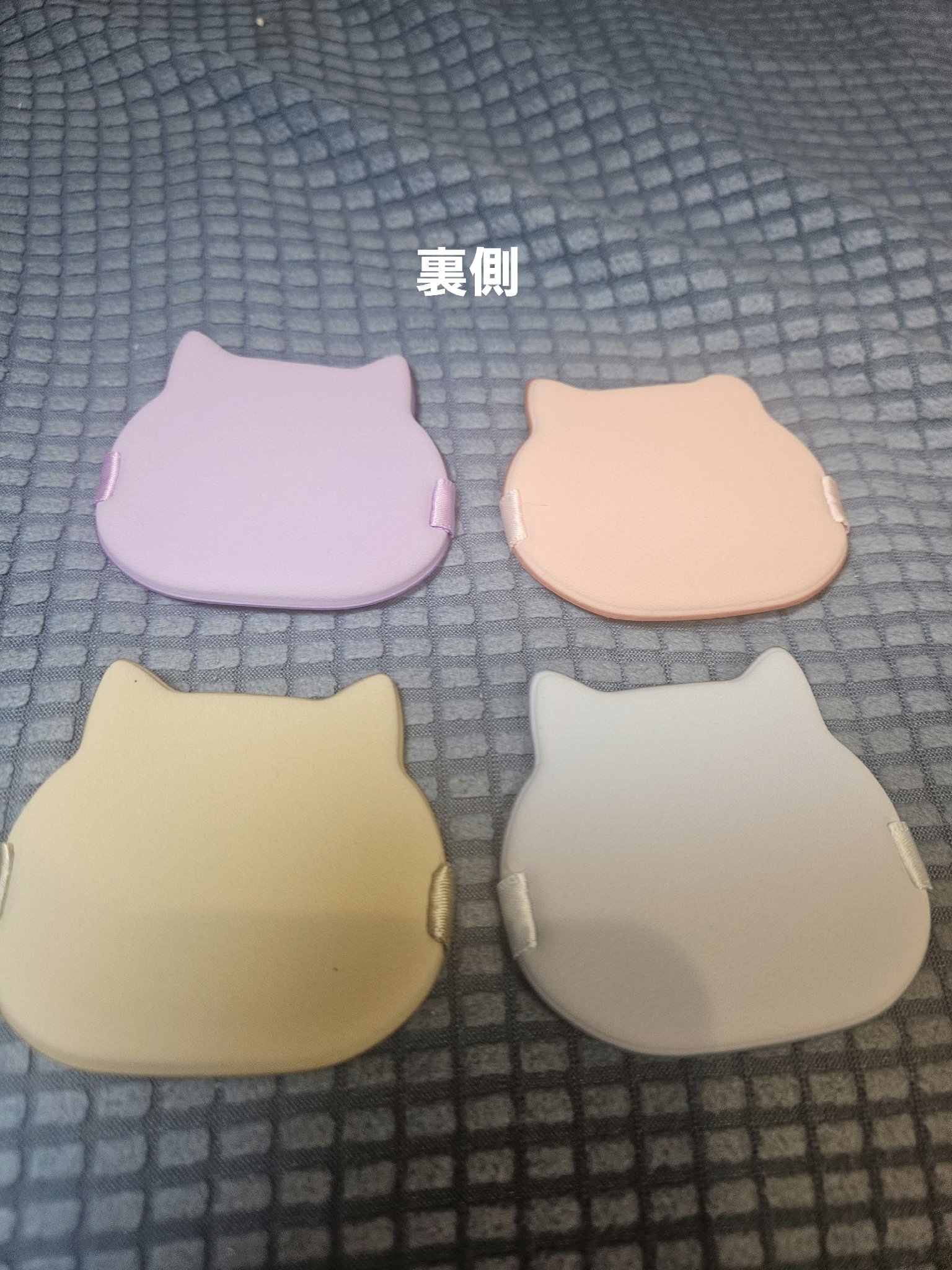 4個入り 猫型エアクッション パウダーパフ 乾湿両用リキッドファンデーション化粧品 非食用 パウダー美容スポンジ ソフトメイクアップツール/SHEIN/メイクアップキットを使ったクチコミ（3枚目）