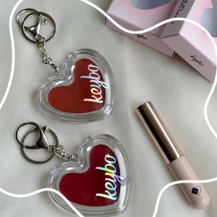 ハートキーリング リップ&チーク/keybo/口紅を使ったクチコミ(6枚目)