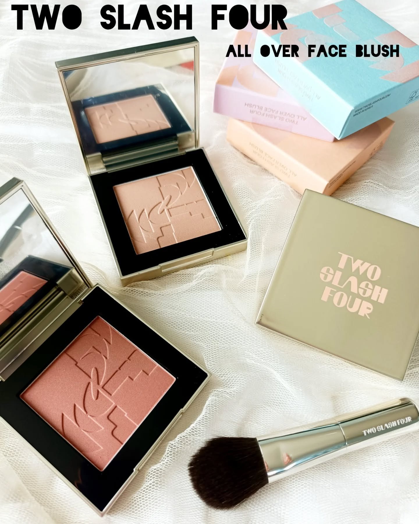 オールオーバーフェイスブラッシュ/TWO SLASH FOUR/パウダーチークを使ったクチコミ（1枚目）