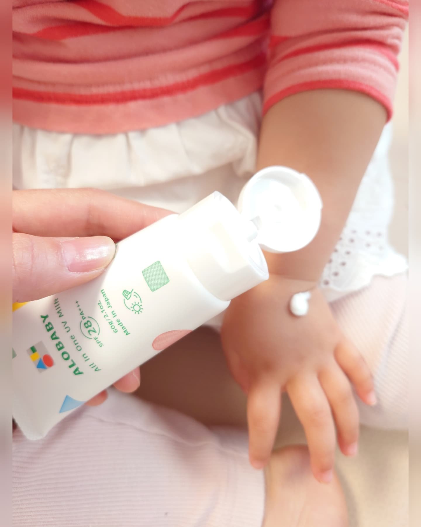 アロベビー オールインワンUVミルク/ALOBABY/日焼け止めミルクを使ったクチコミ（2枚目）