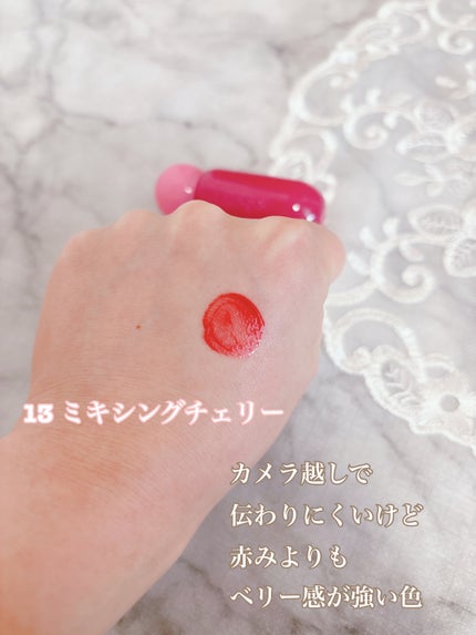 ジューシーデューイグロウティント/dasique/リップティントを使ったクチコミ(7枚目)