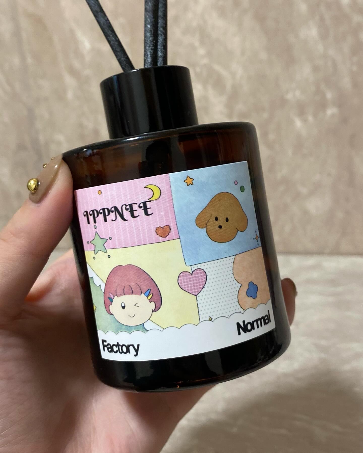 茶色い瓶 ウッド芯 キャンドル - Lavender Garden/Factory Normal/アロマキャンドルを使ったクチコミ（3枚目）