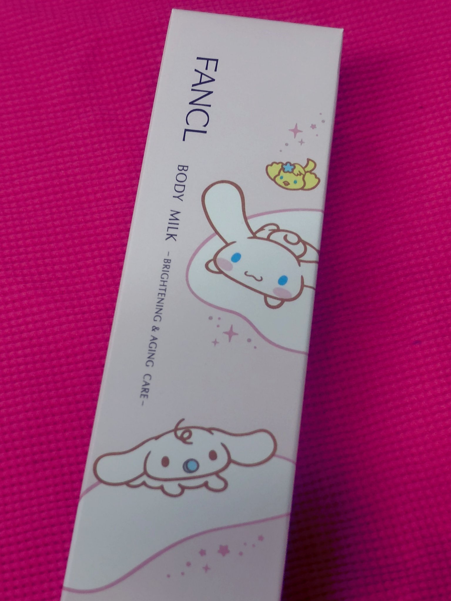 ボディミルク ブライトニング＆エイジングケア＜医薬部外品＞ 『シナモロール』限定デザイン（250g）/ファンケル/ボディミルクを使ったクチコミ（2枚目）