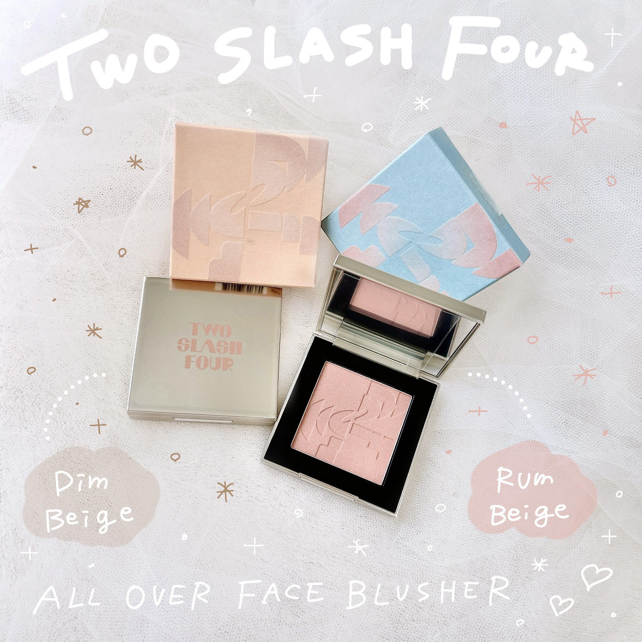 オールオーバーフェイスブラッシュ/TWO SLASH FOUR/パウダーチークを使ったクチコミ（1枚目）