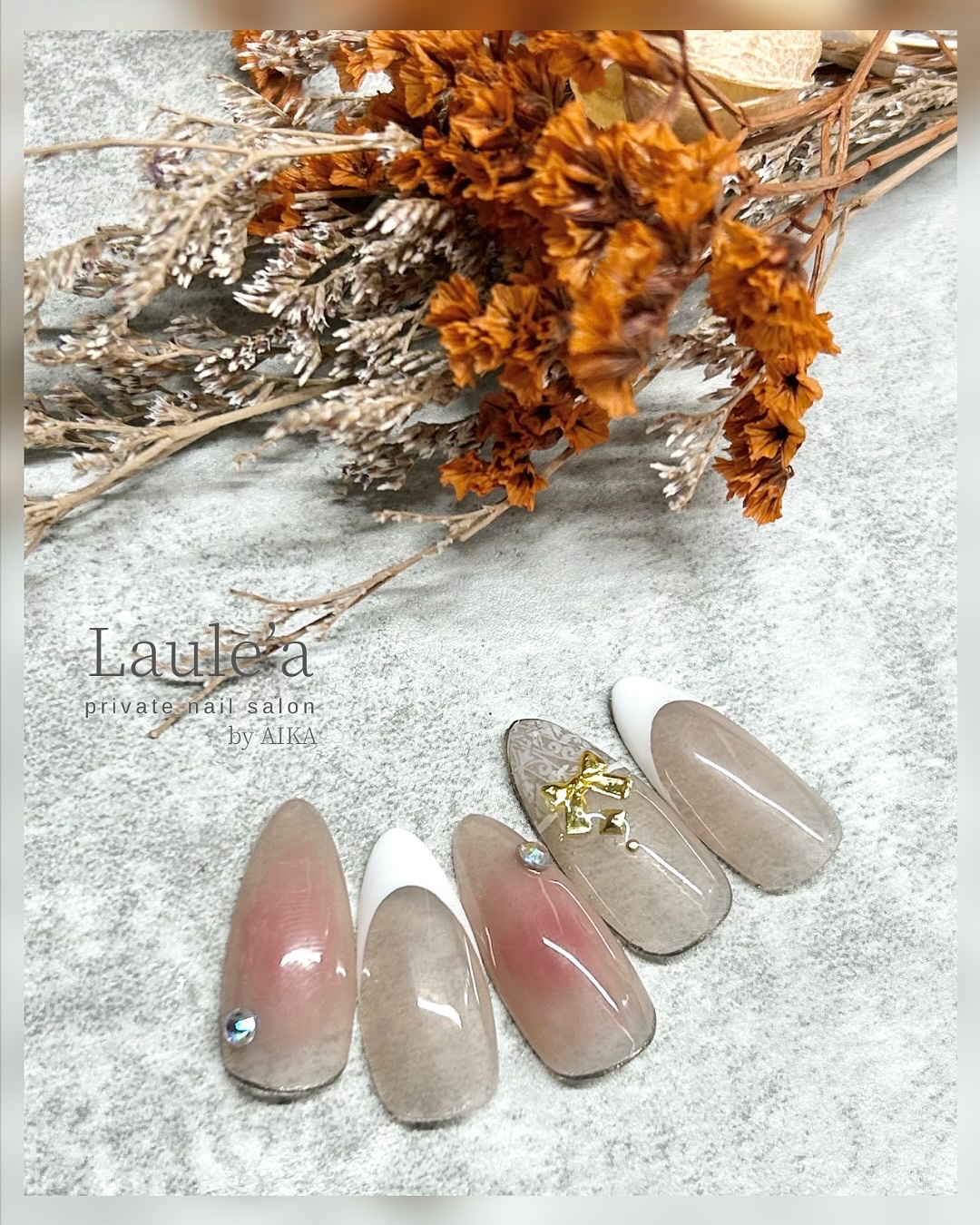 ミニメタルリボンセット/キラネイル/ネイルチップ・パーツを使ったクチコミ（2枚目）