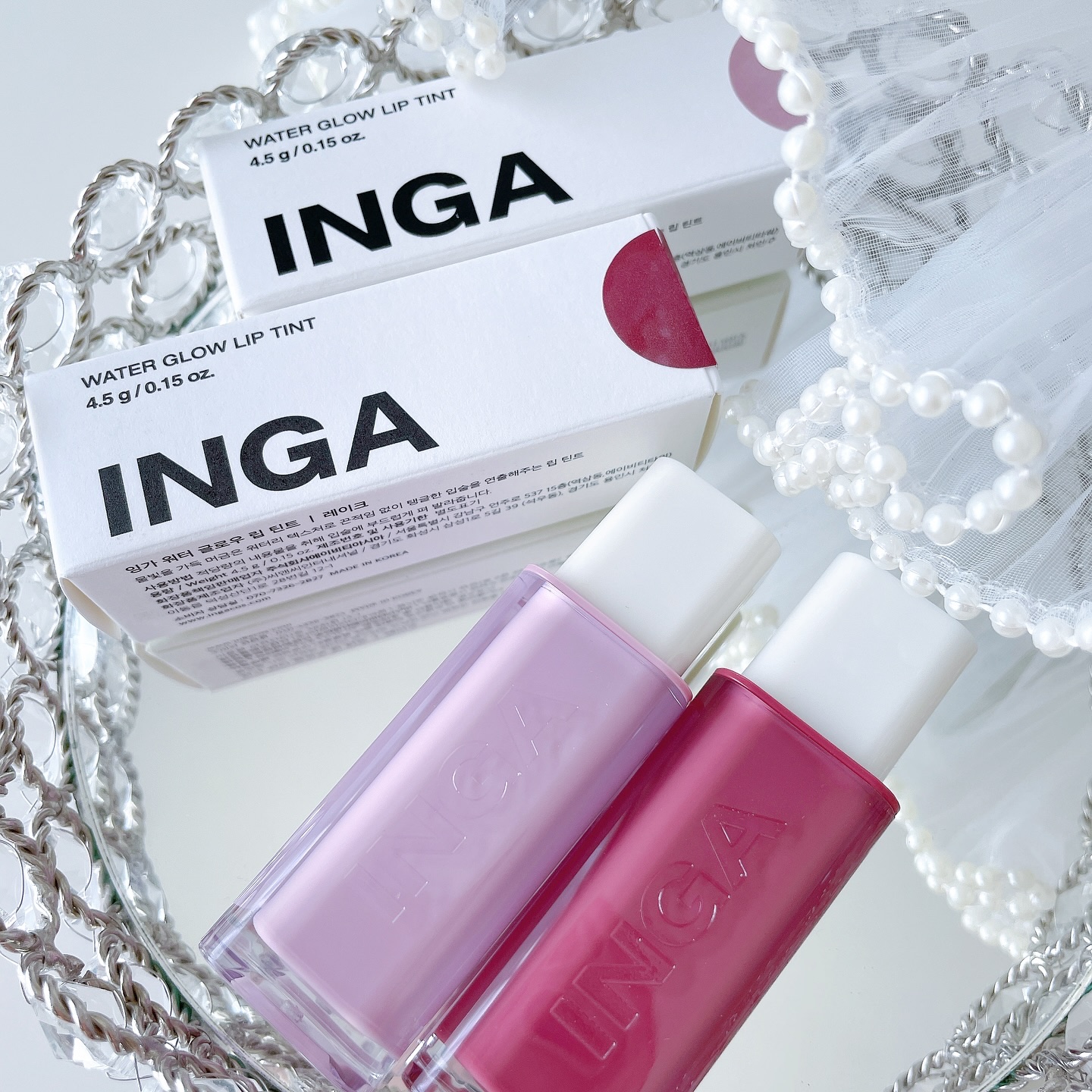 ウォーターグローリップティント/INGA/リップティントを使ったクチコミ（1枚目）