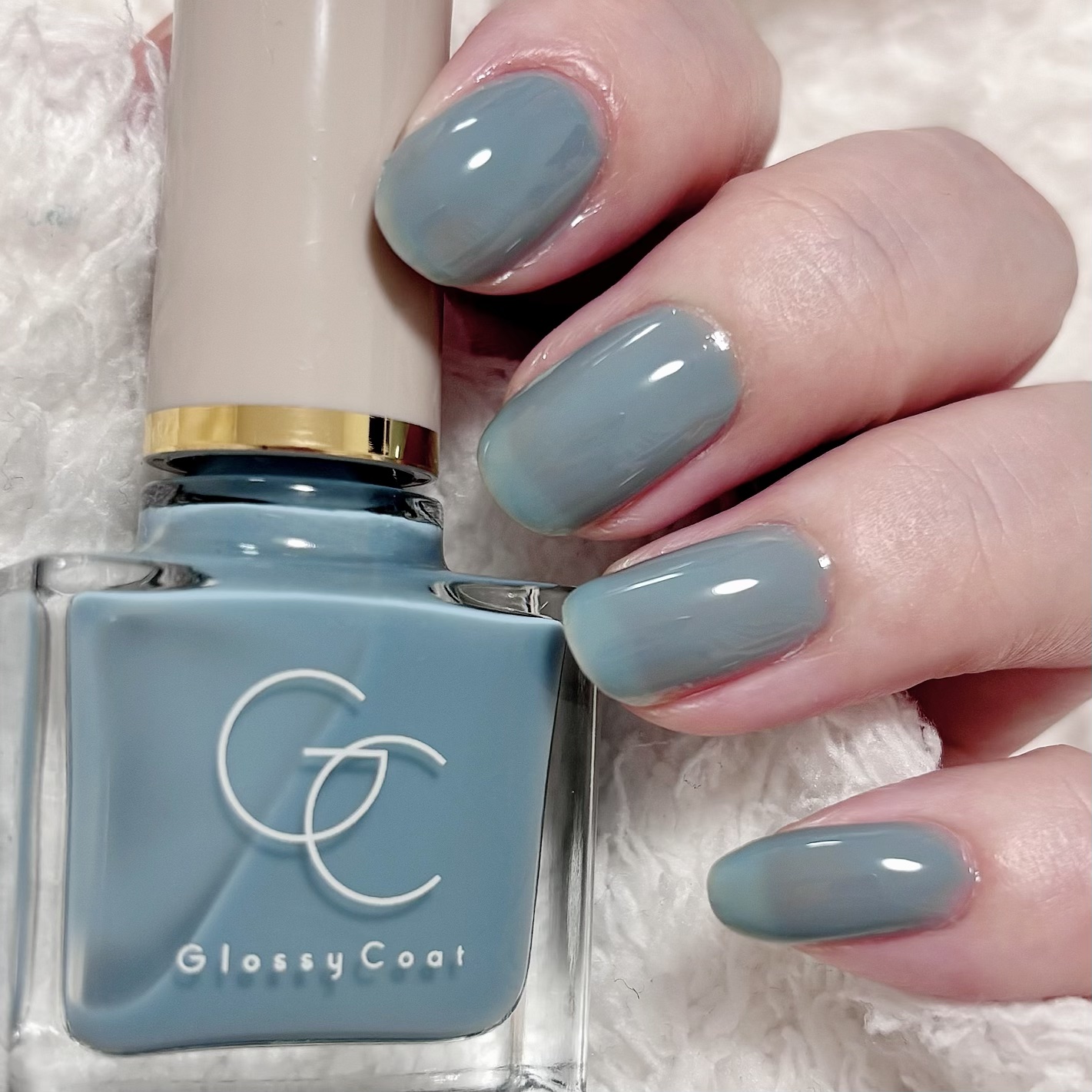 グロッシーコート バーガンディ【旧】/スキューズミー/オールインワンネイルを使ったクチコミ（3枚目）