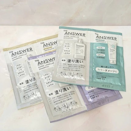 THE ANSWER EXリペアトリートメント FOR COLOR DAMAGE/THE ANSWER/洗い流すヘアトリートメントを使ったクチコミ(1枚目)