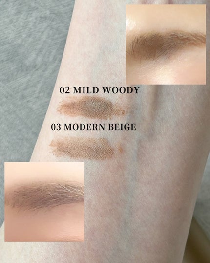 ハンオールブロウカラ/rom&nd/眉マスカラを使ったクチコミ(4枚目)