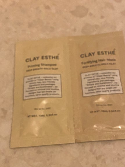 プライミングシャンプー/フォーティファイングヘアマスク ゴールドクレイ/クレイエステ/サロンシャンプーを使ったクチコミ(1枚目)
