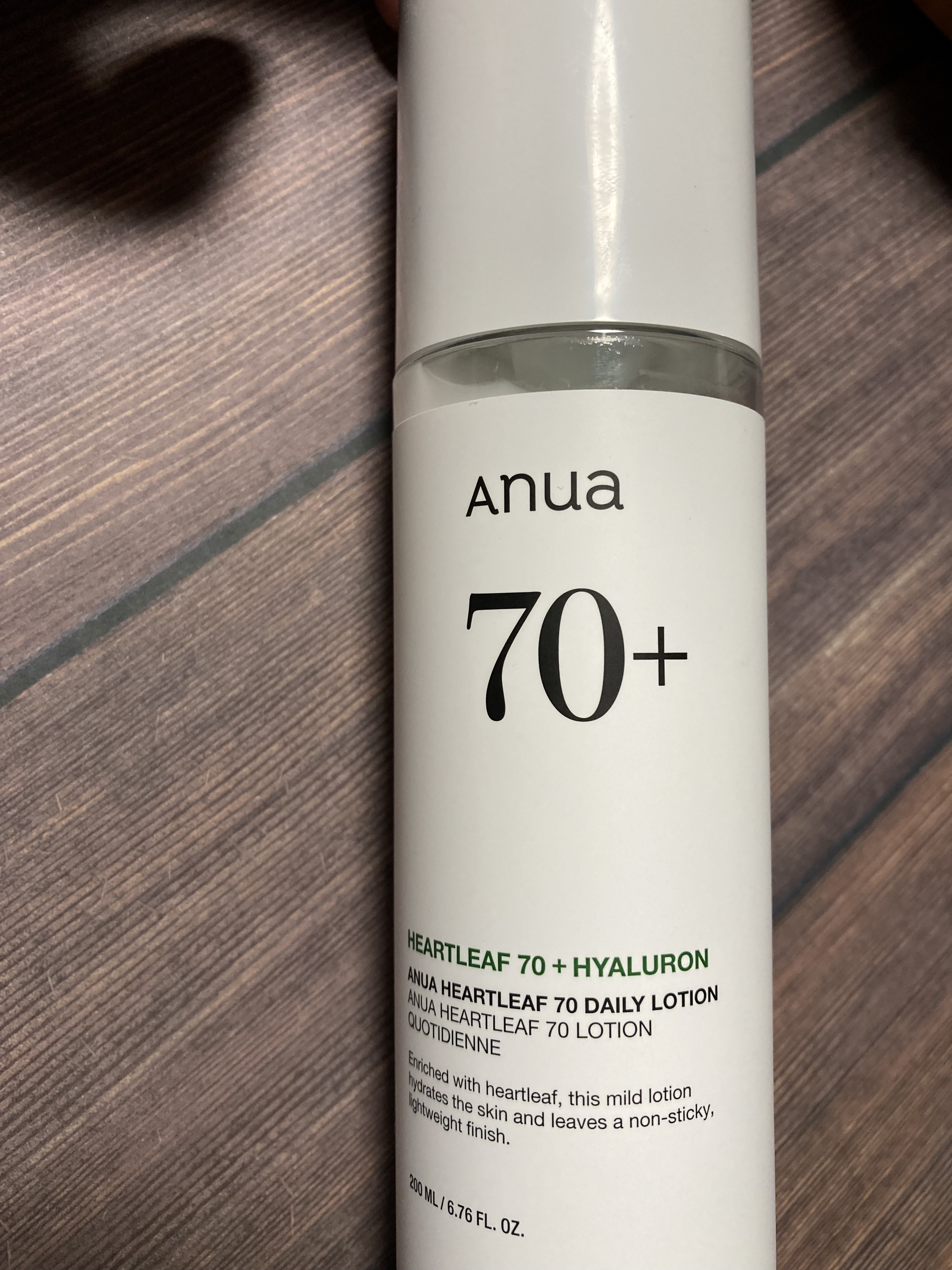 Anua ドクダミ70デイリーローション のクチコミ「【使った商品】Anua  ハートリーフDRローション

【テクスチャ】柔らかめの乳液

【どん.....」（1枚目）