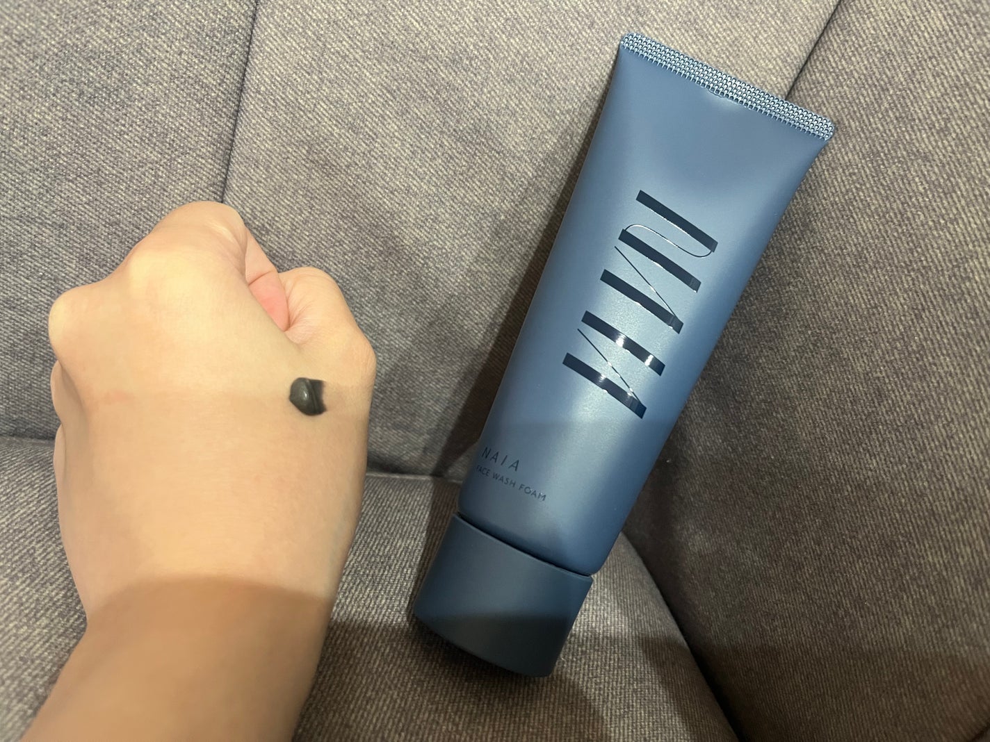 菊炭&酒粕配合 洗顔フォーム/NAIA/洗顔フォームを使ったクチコミ(2枚目)