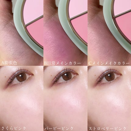 TIMAGE 3色チークパレット/TIMAGE/パウダーチークを使ったクチコミ(4枚目)