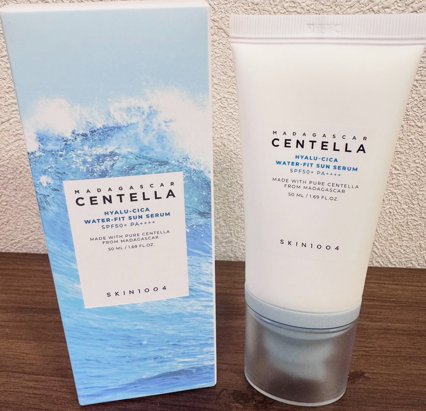 ヒアルーシカ ウォーターフィット サンセラム/SKIN1004/日焼け止めローションを使ったクチコミ（2枚目）