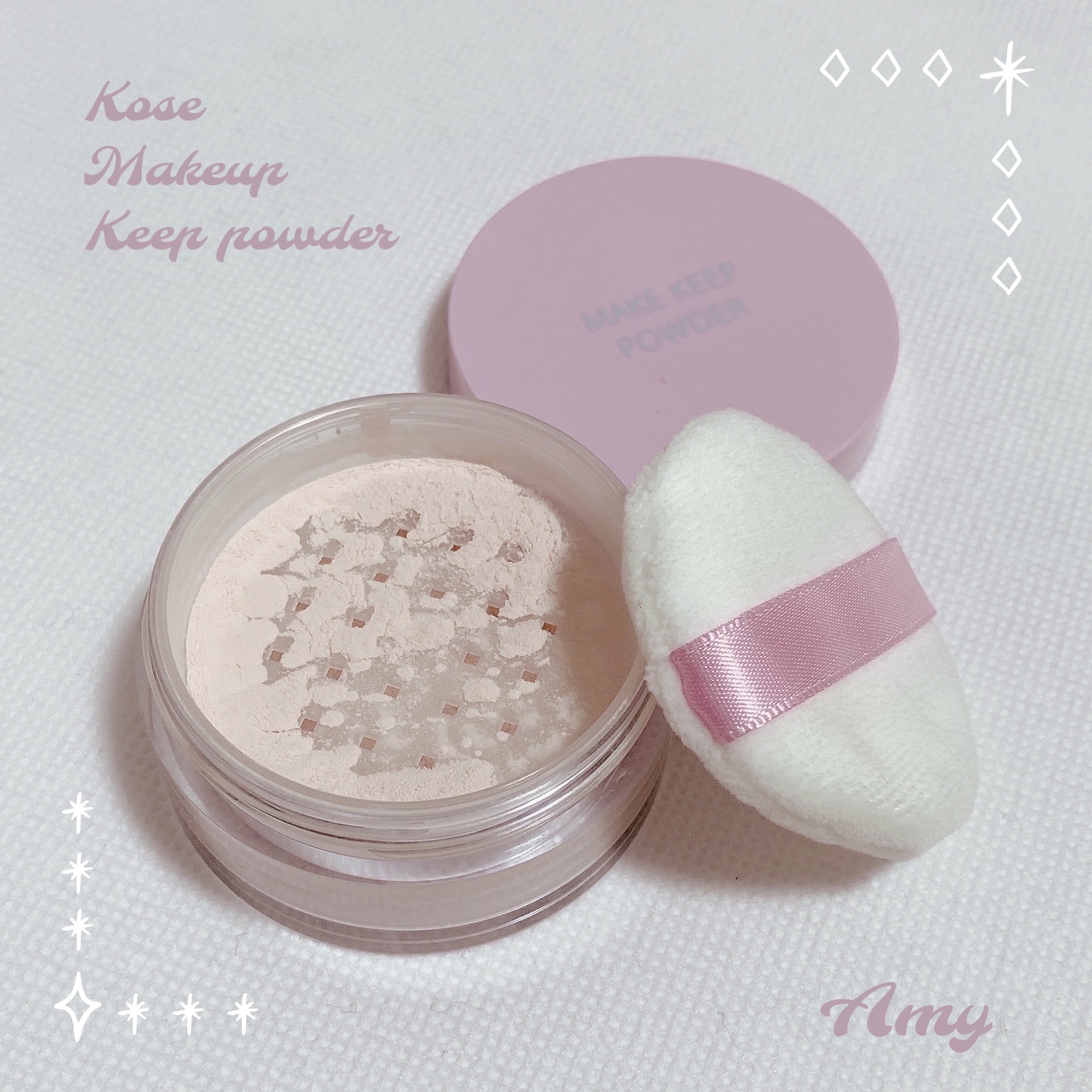 コーセーコスメニエンス メイク キープ パウダー 桜チェリーのクチコミ「KOSEメイク キープ パウダー 限定色　🌸桜チェリー

前から気になってた超優秀なメイク キ.....」（2枚目）