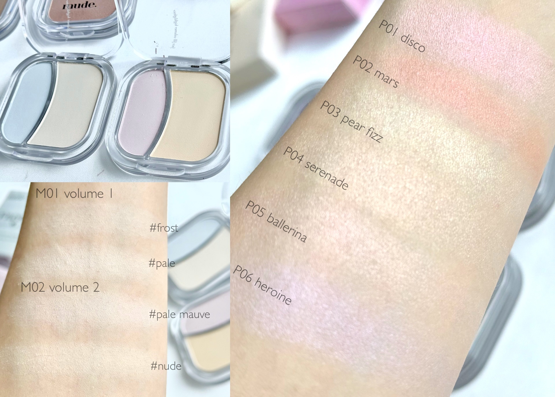 フェイスフィルボリューマーハイライター/mude/パウダーハイライトを使ったクチコミ（3枚目）