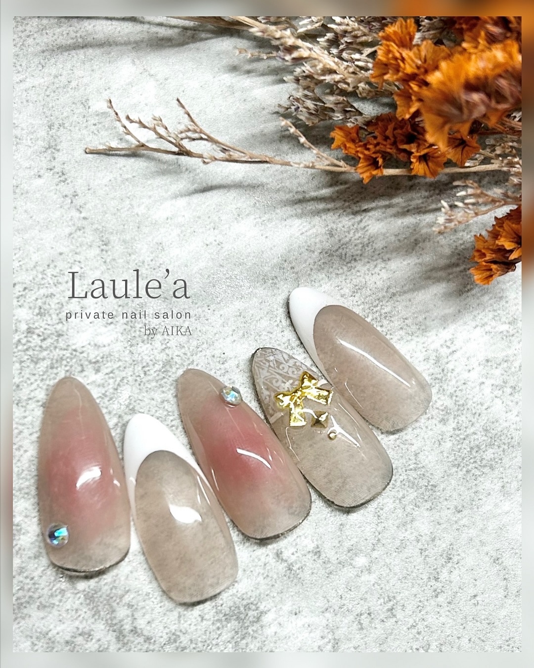 ミニメタルリボンセット/キラネイル/ネイルチップ・パーツを使ったクチコミ（1枚目）