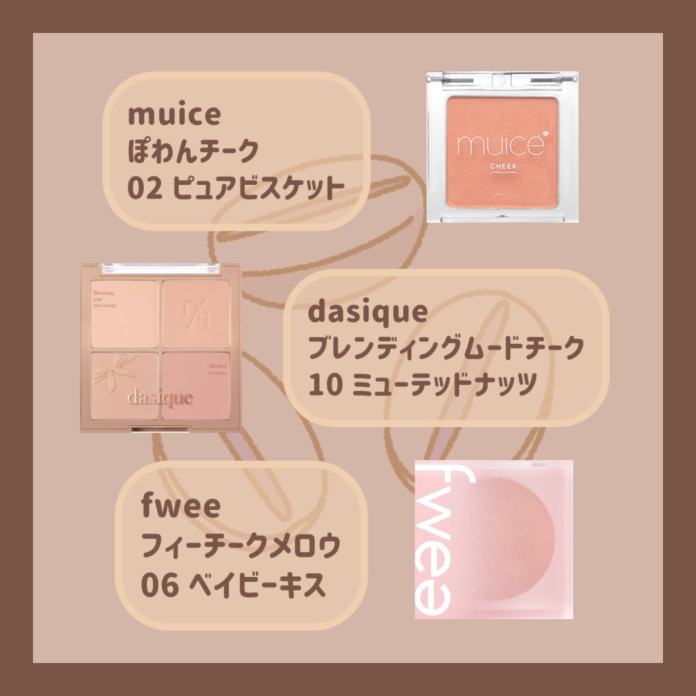 ナチュラル チークN/CEZANNE/パウダーチークを使ったクチコミ(6枚目)