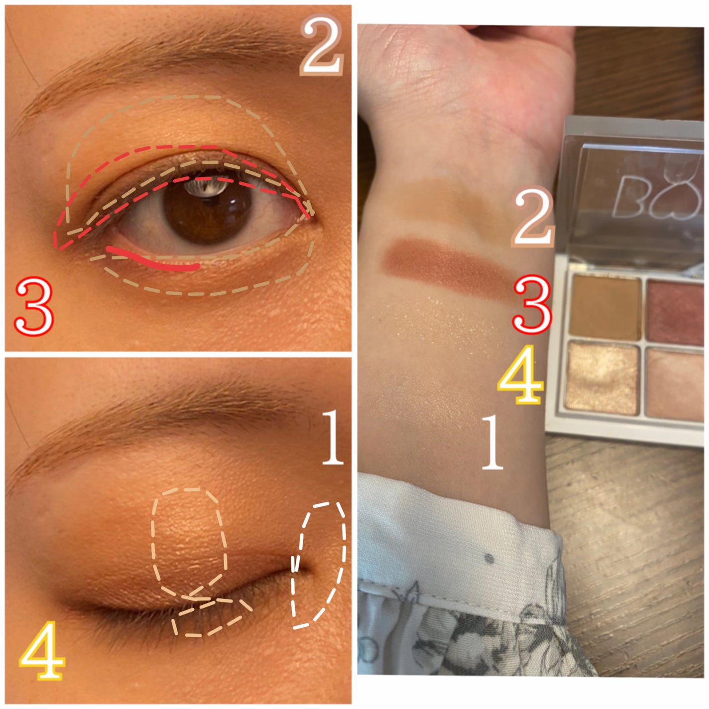 THE アイパレR/b idol/アイシャドウパレットを使ったクチコミ(3枚目)