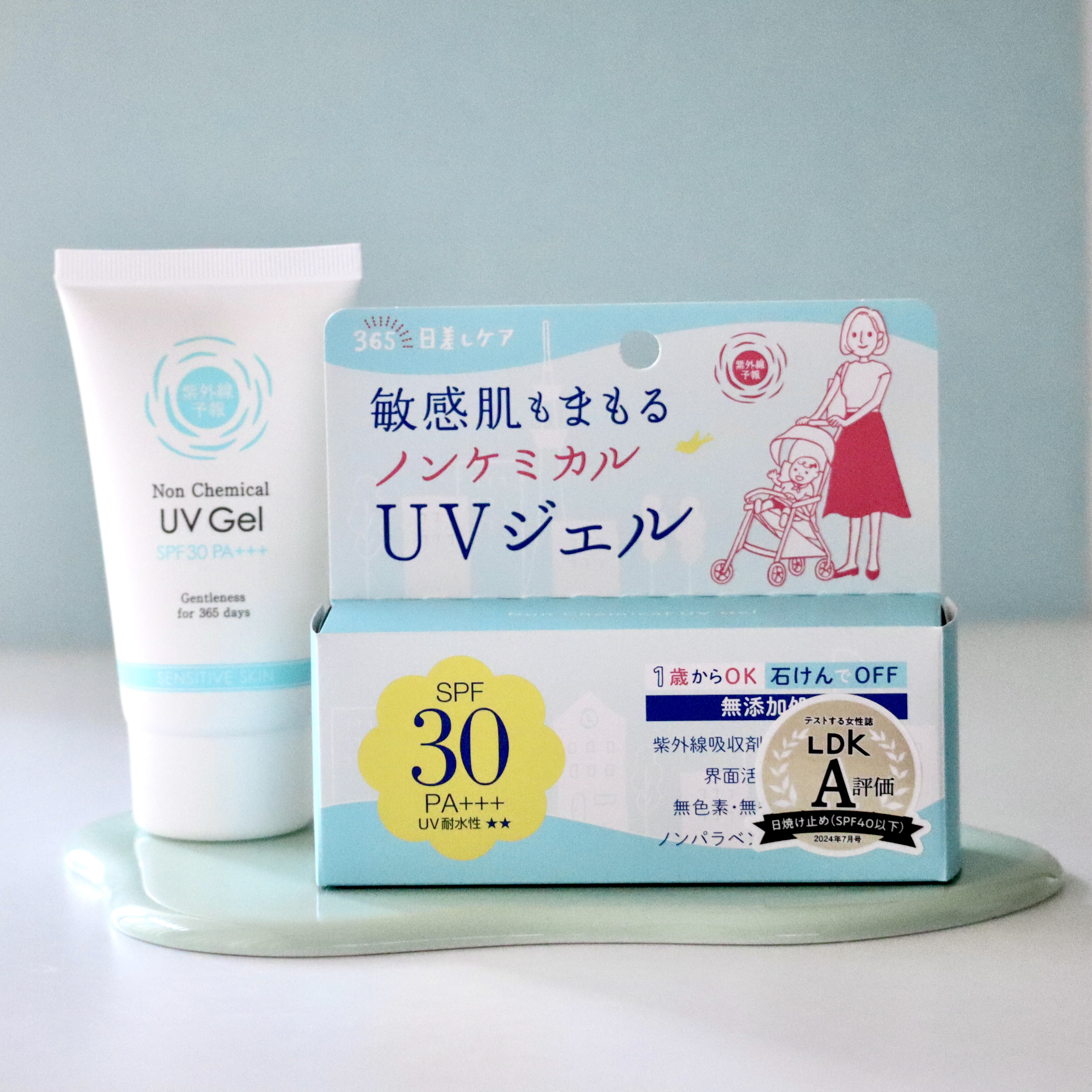 紫外線予報 ノンケミカルUVジェルFF/紫外線予報/日焼け止めジェルを使ったクチコミ（3枚目）