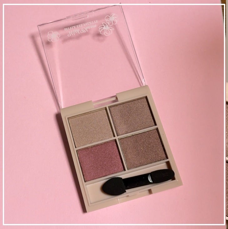 &. Wチャーム アイシャドウ2スタイルカラーパレット/DAISO/アイシャドウパレットを使ったクチコミ(5枚目)