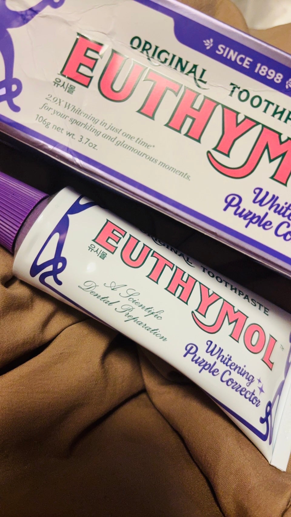 ホワイトニングパープルコレクター歯磨き粉/EUTHYMOL/その他を使ったクチコミ(1枚目)