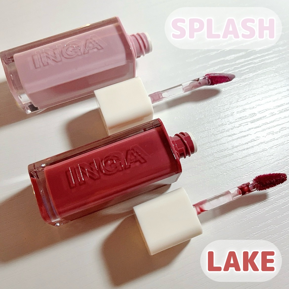 ウォーターグローリップティント/INGA/リップティントを使ったクチコミ（2枚目）