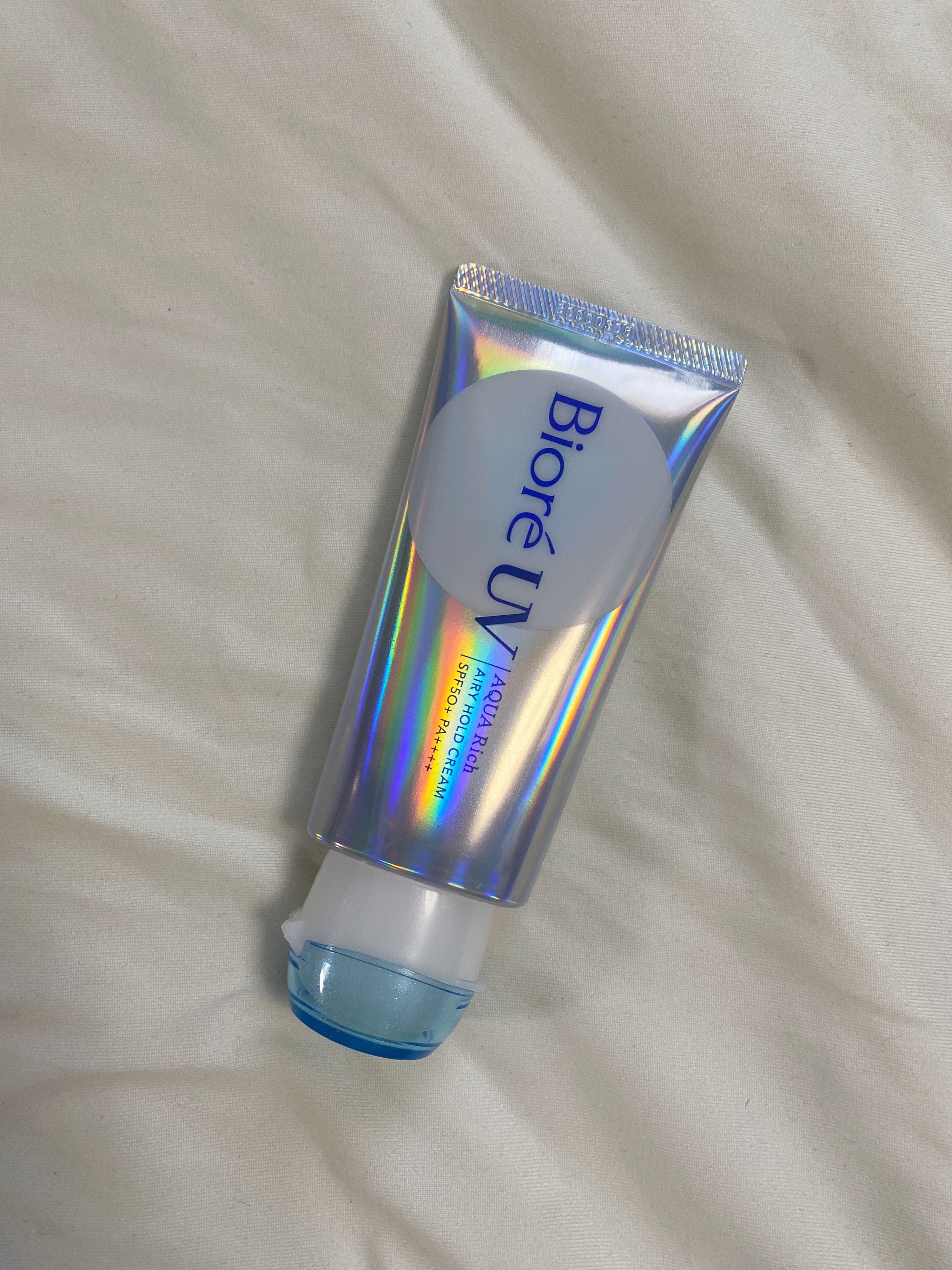 アクアリッチ エアリーホールドクリーム（呼吸感ベールUV）/ビオレ/日焼け止めクリームを使ったクチコミ（1枚目）