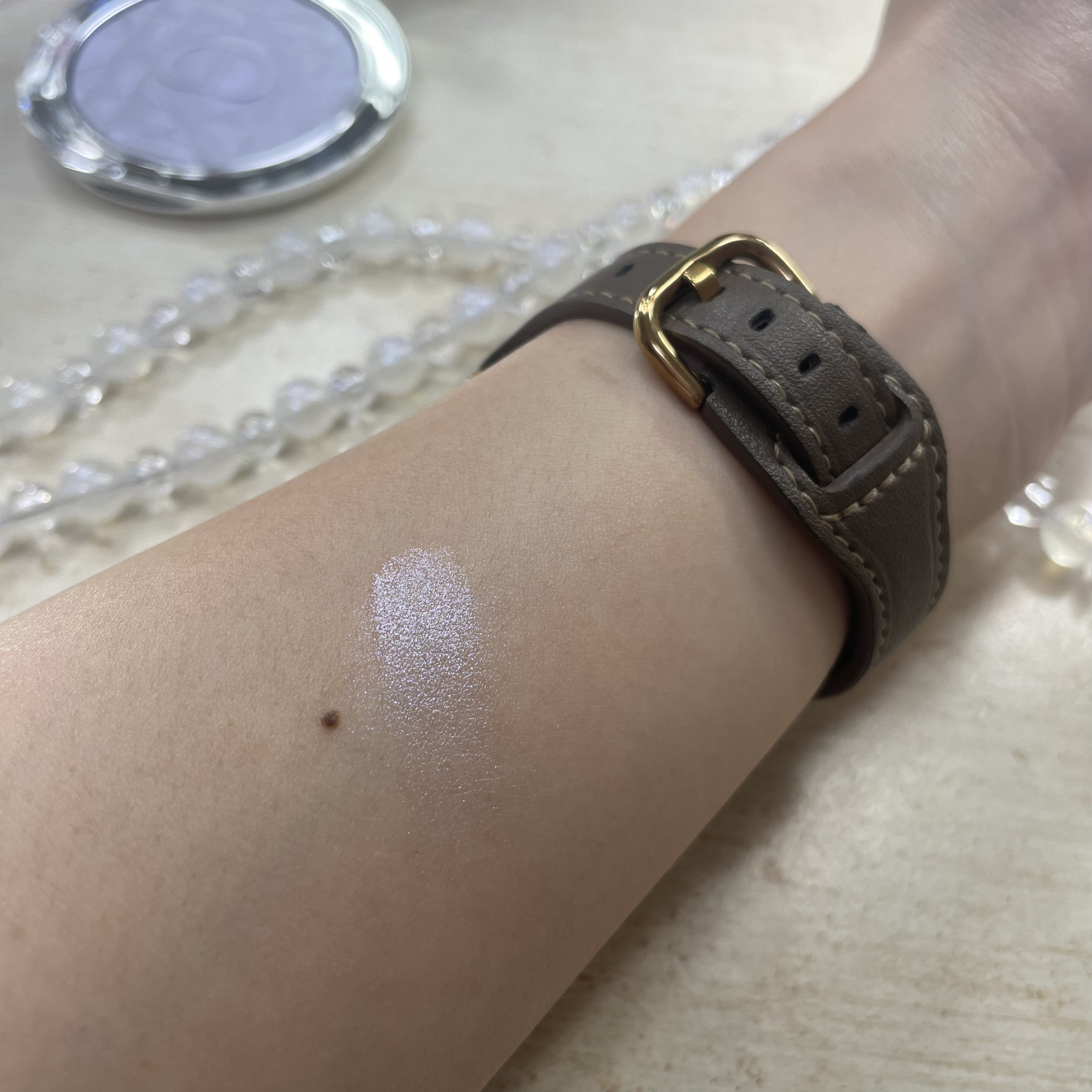 ディオールスキン フォーエヴァー グロウ ルミナイザー 05 ブルー ストロボ/Dior/ハイライトを使ったクチコミ（3枚目）