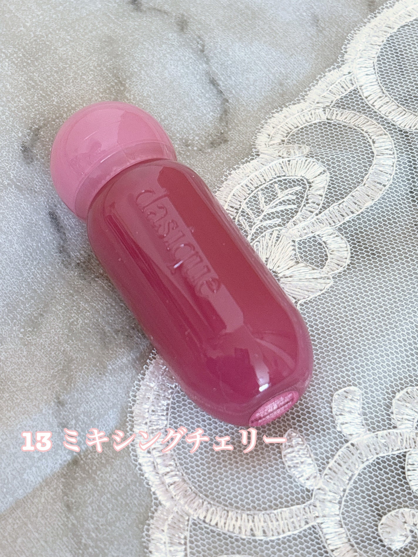 ジューシーデューイグロウティント/dasique/リップティントを使ったクチコミ(5枚目)