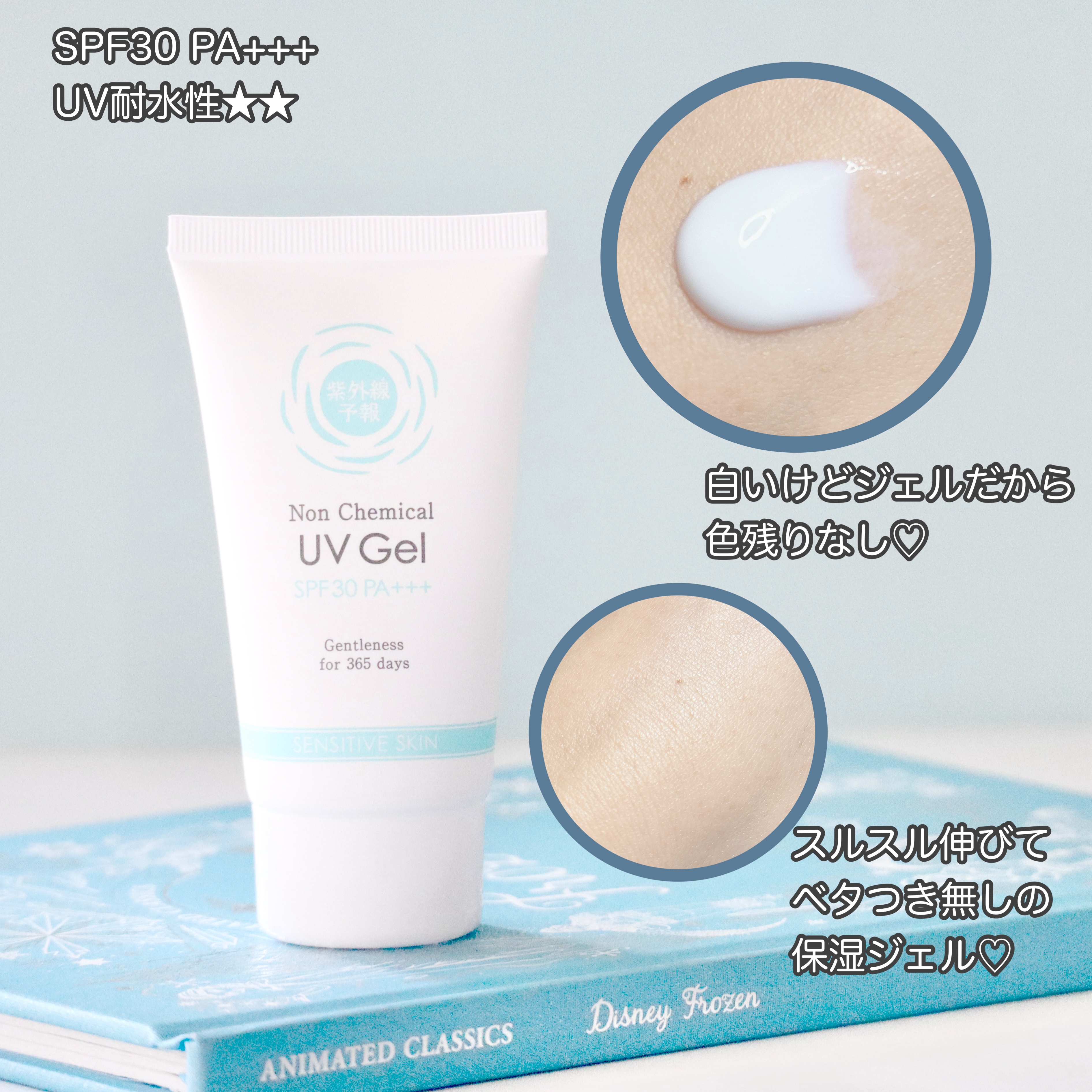 紫外線予報 ノンケミカルUVジェルFF/紫外線予報/日焼け止めジェルを使ったクチコミ（2枚目）