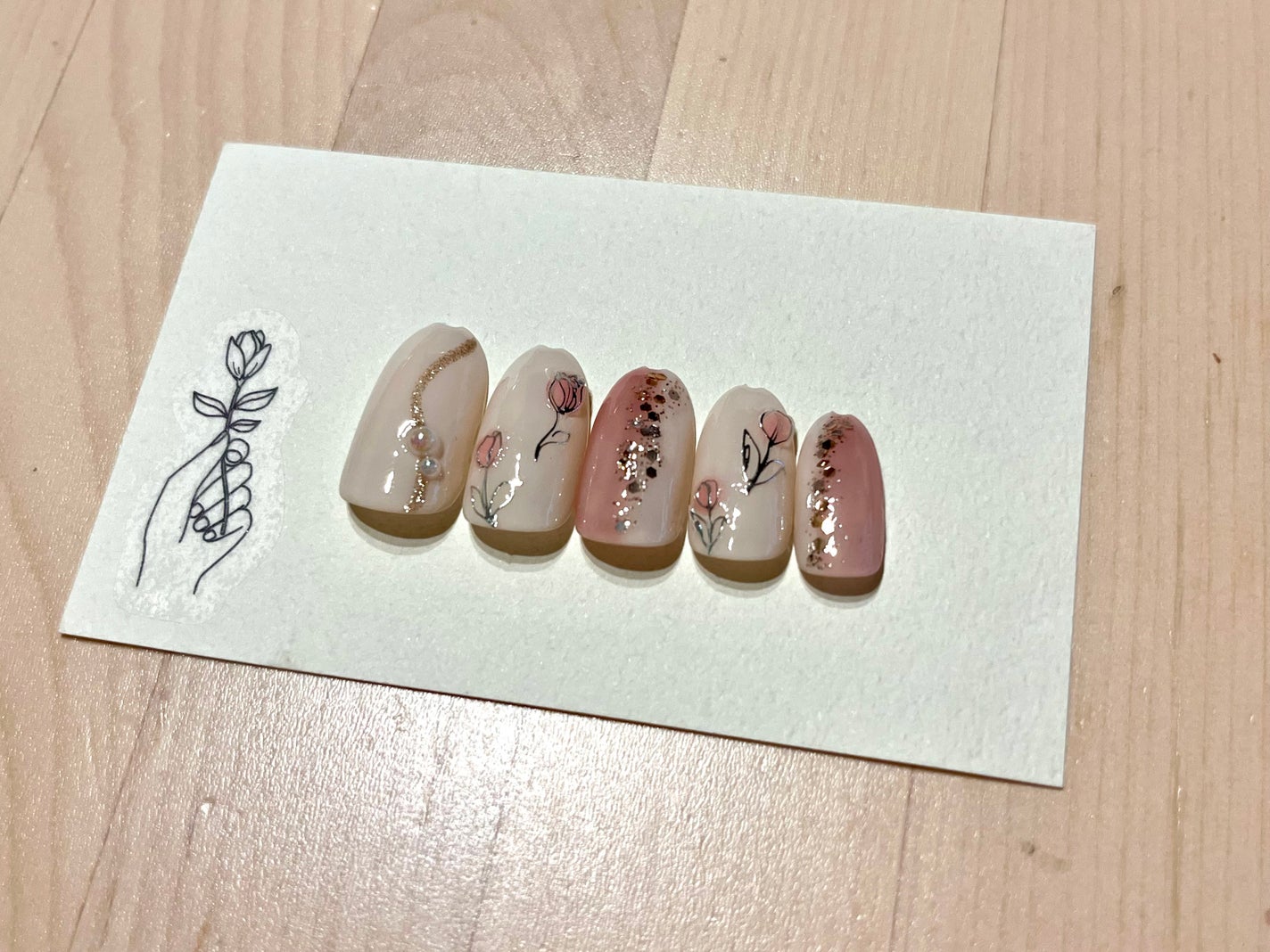 ネイルシール/DAISO/ネイルシールを使ったクチコミ(2枚目)