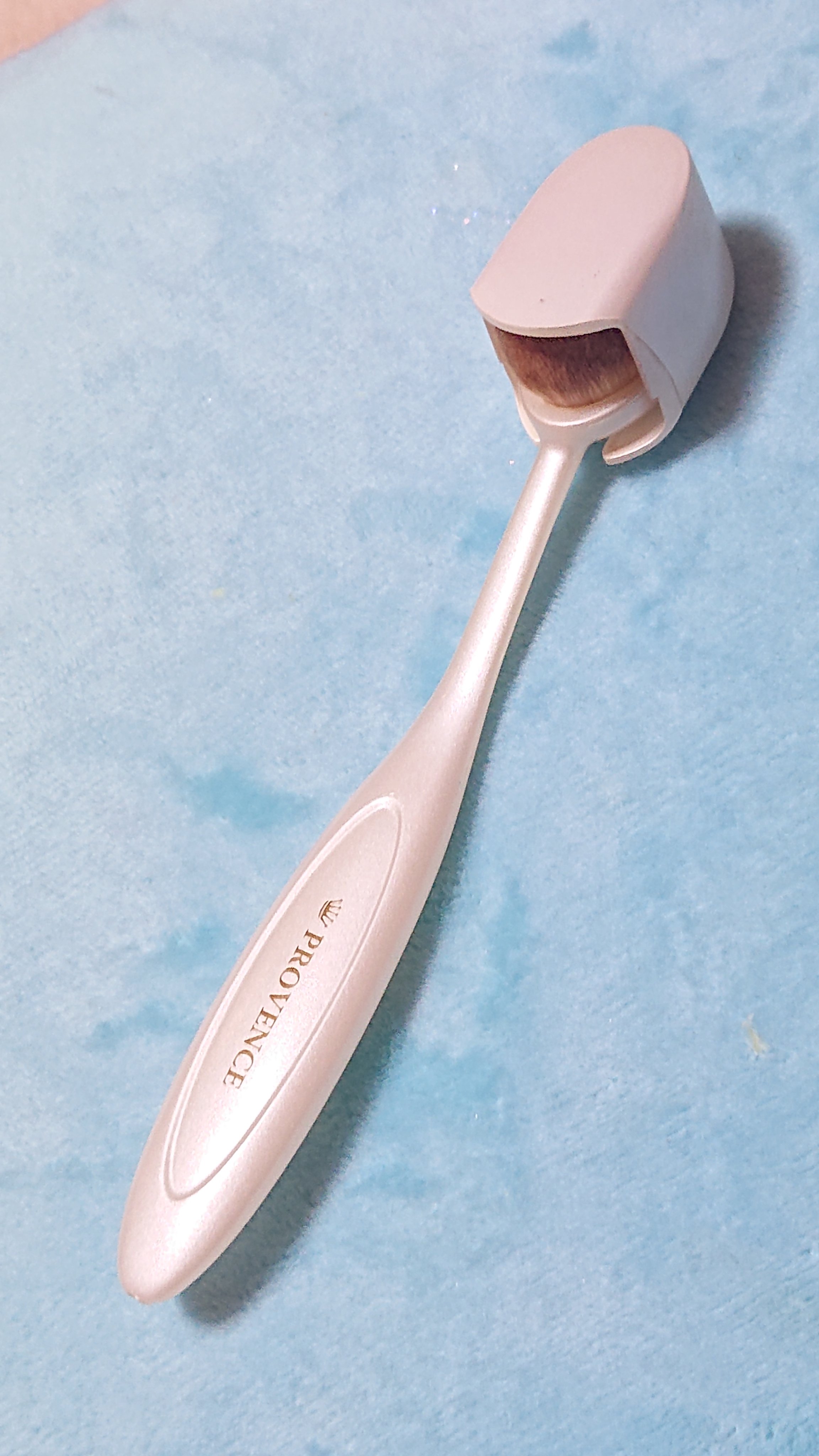 つや肌ファンデブラシ(キャップ付き)/PROVENCE/メイクブラシを使ったクチコミ（2枚目）