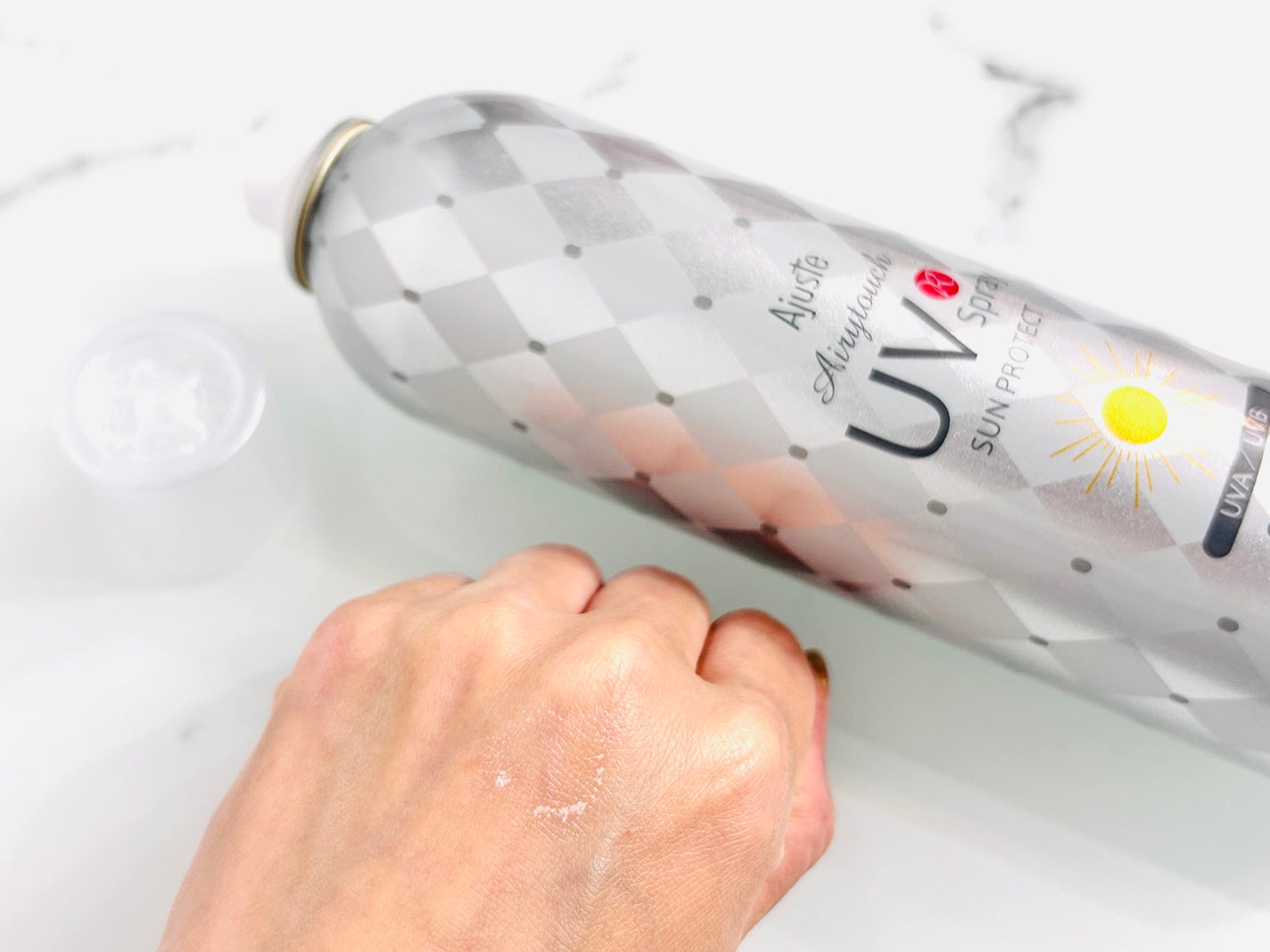 エアリータッチUVスプレー NF/Ajuste(アジャステ)/日焼け止めミスト・スプレーを使ったクチコミ(2枚目)