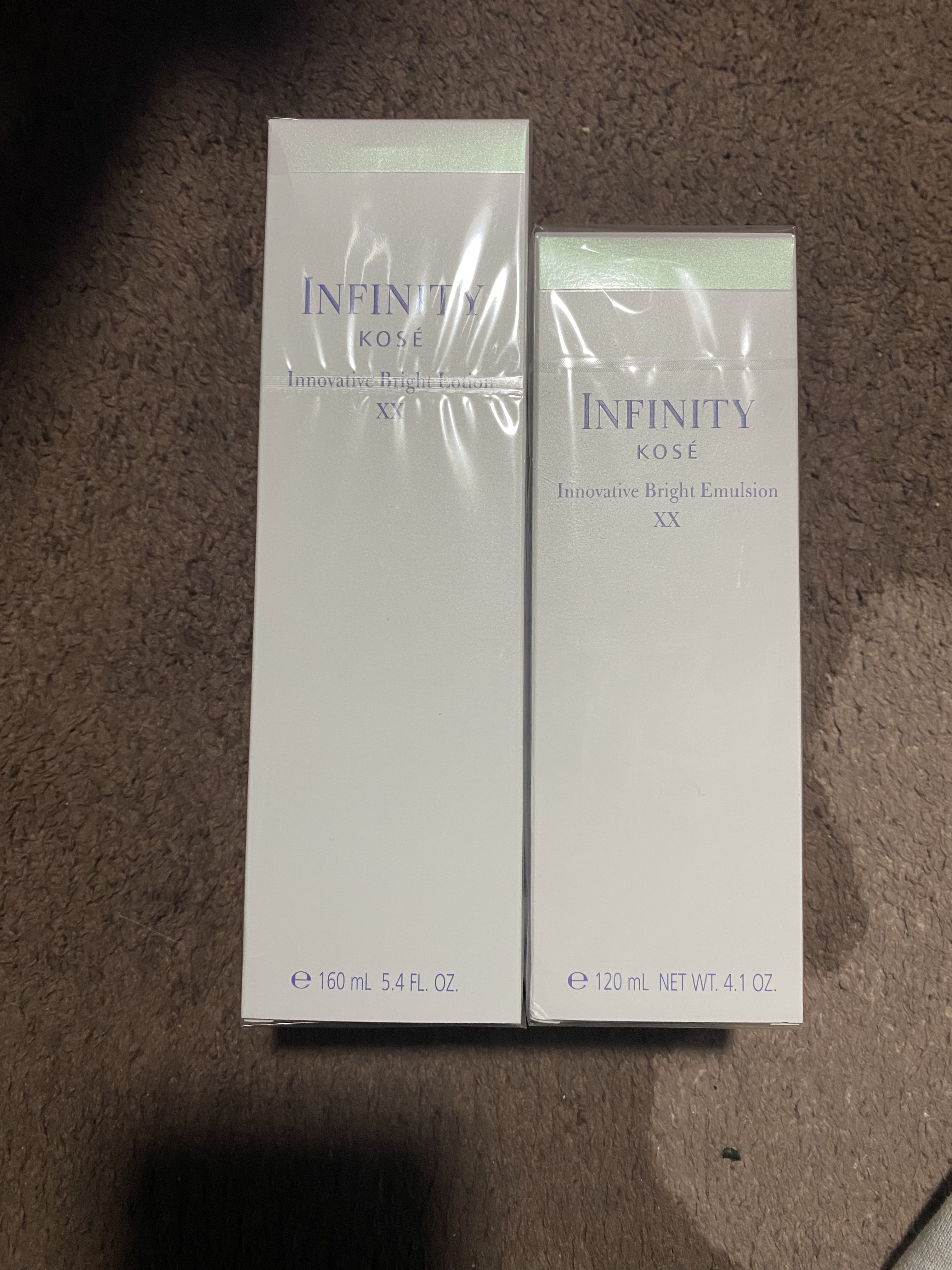 インフィニティ イノベイティブ ブライト エマルジョン XXのクチコミ「スキンケアをリニューアルしましたー^ - ^

今まで使っていたのも好きなんだけど
ちょっと気.....」（1枚目）