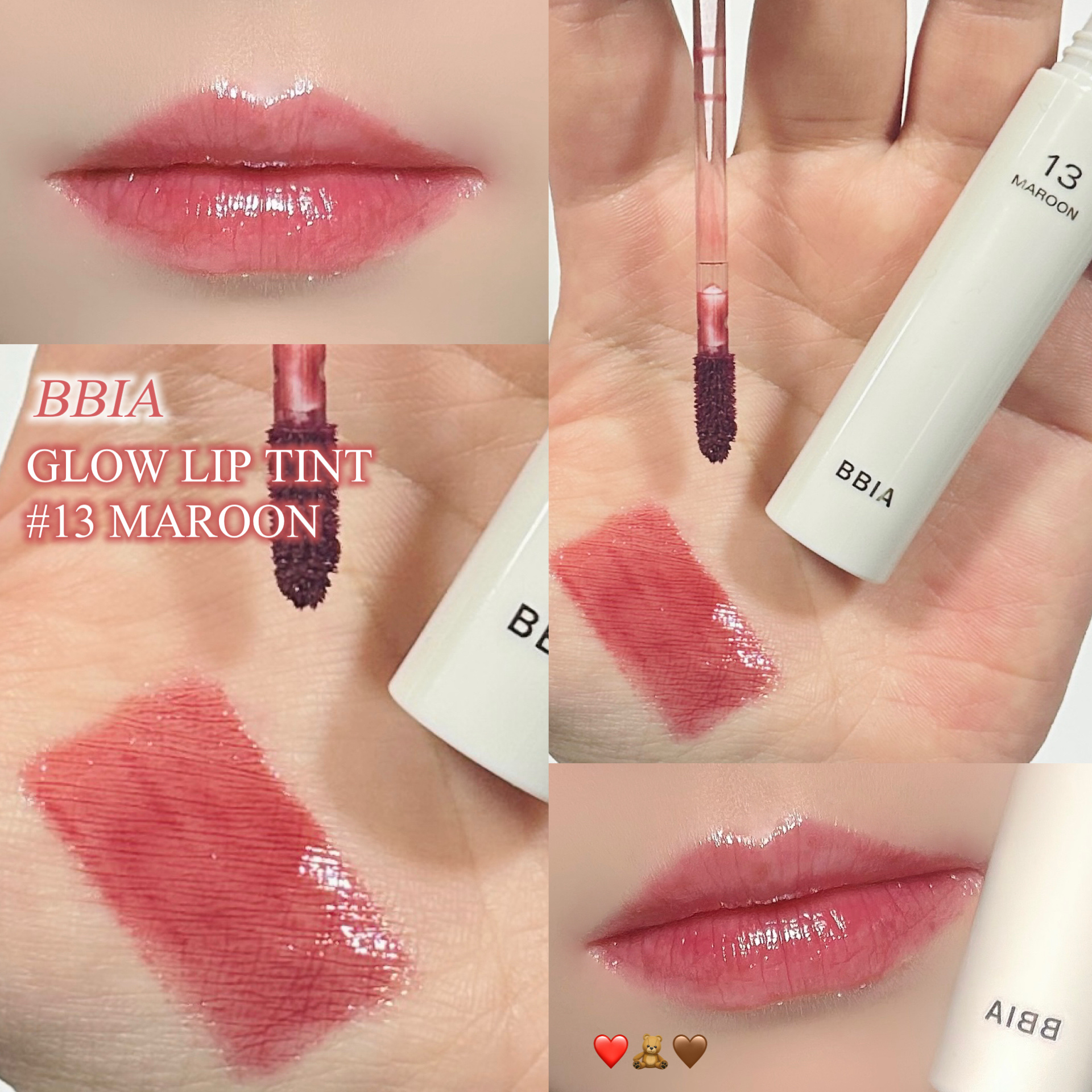 グローリップティント 13 マルーン/BBIA/リップティントを使ったクチコミ（1枚目）