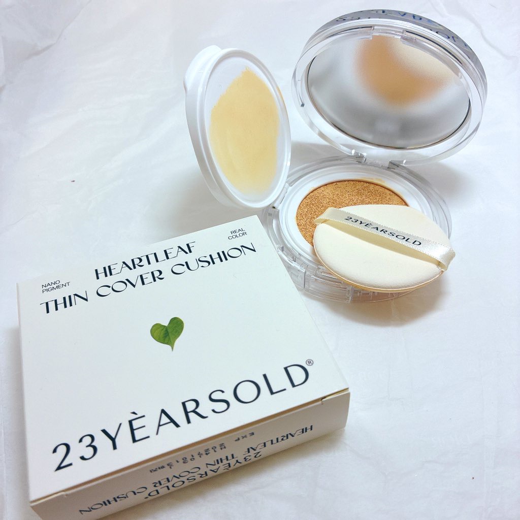 ハートリーフシーンカバークッション/23years old/クッションファンデーションを使ったクチコミ（1枚目）