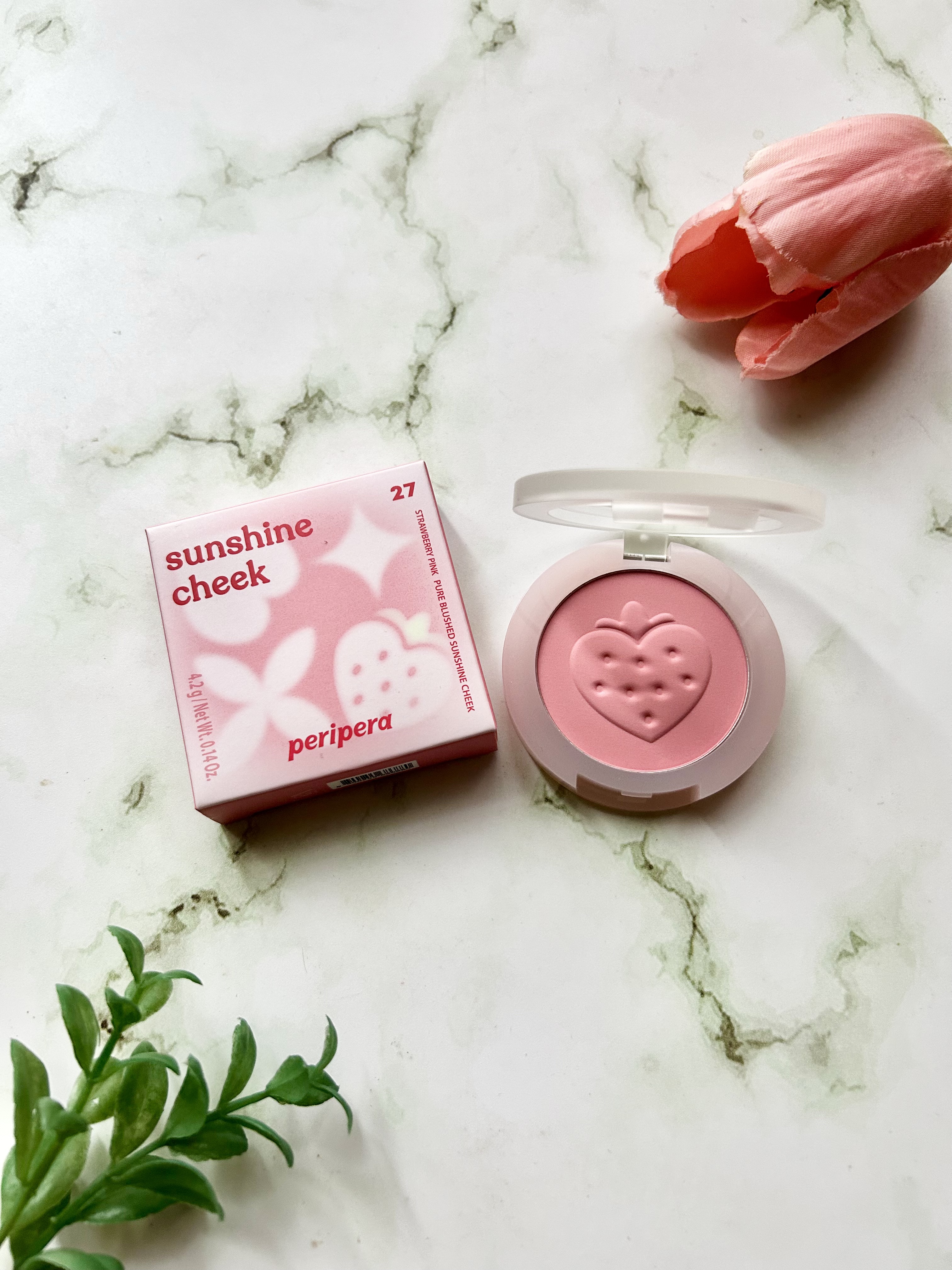 ピュア ブラッシュド サンシャイン チーク/PERIPERA/パウダーチークを使ったクチコミ（2枚目）