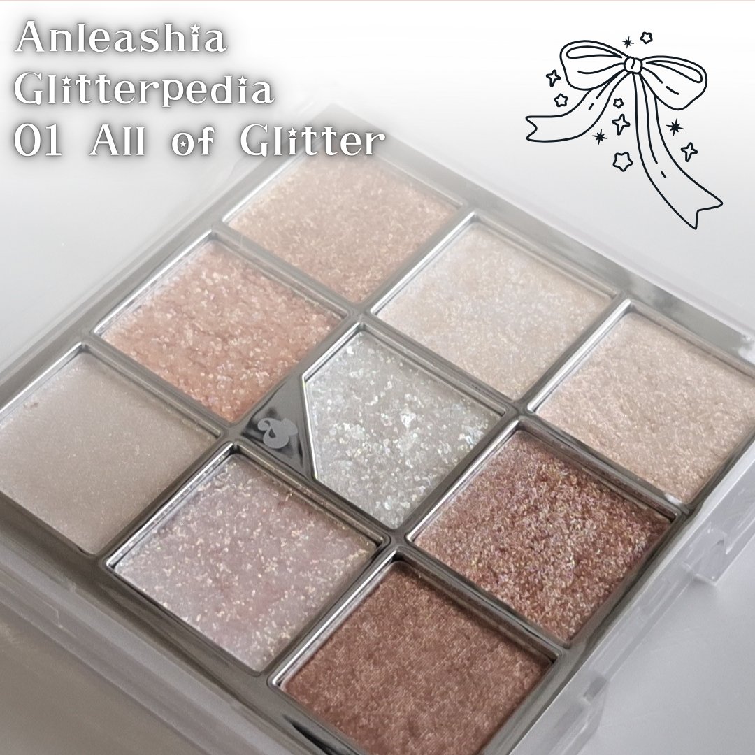 グリッターペディアアイパレット/unleashia/アイシャドウパレットを使ったクチコミ（2枚目）