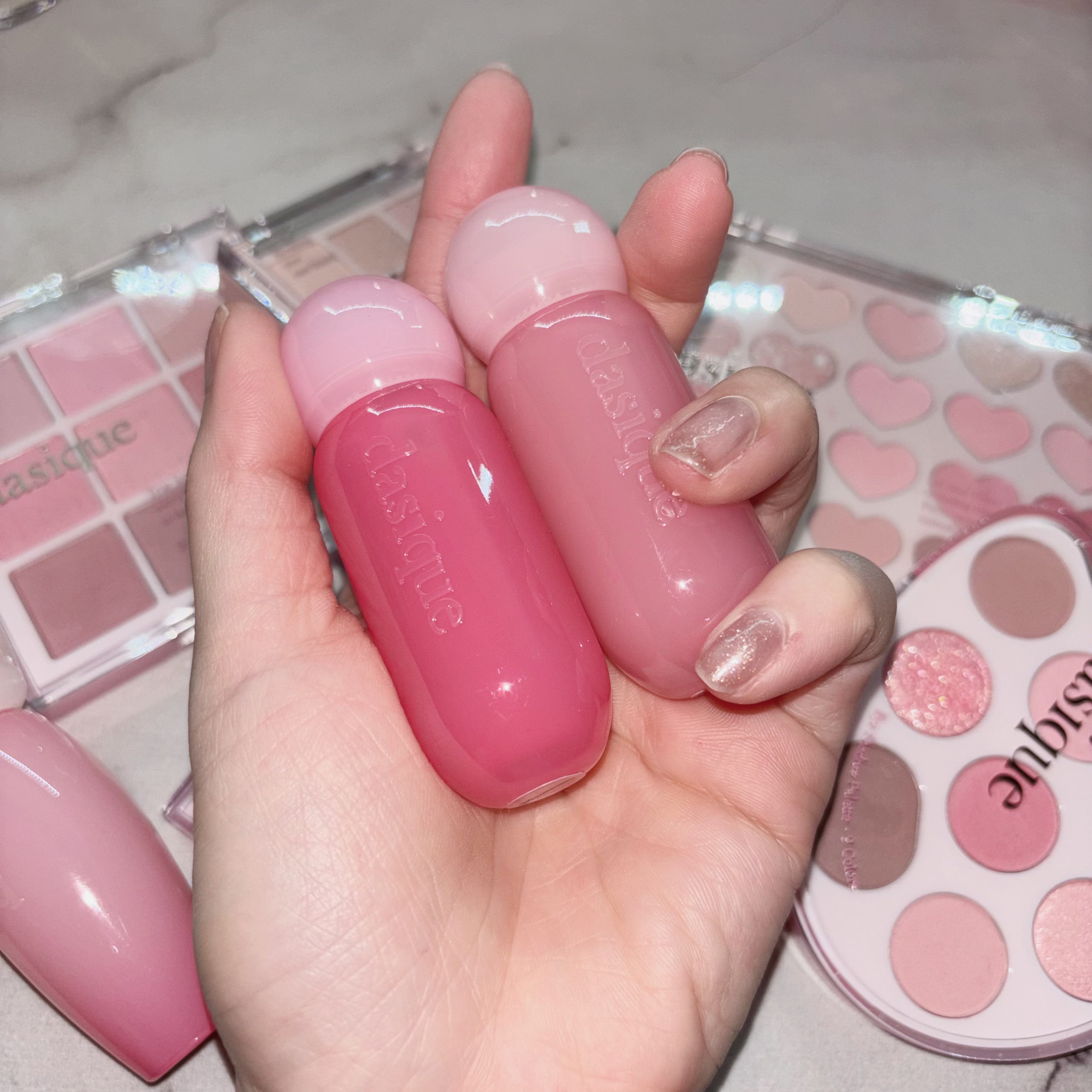 ジューシーデューイグロウティント 09 ダンデリオンピンク/dasique/リップティントを使ったクチコミ（2枚目）