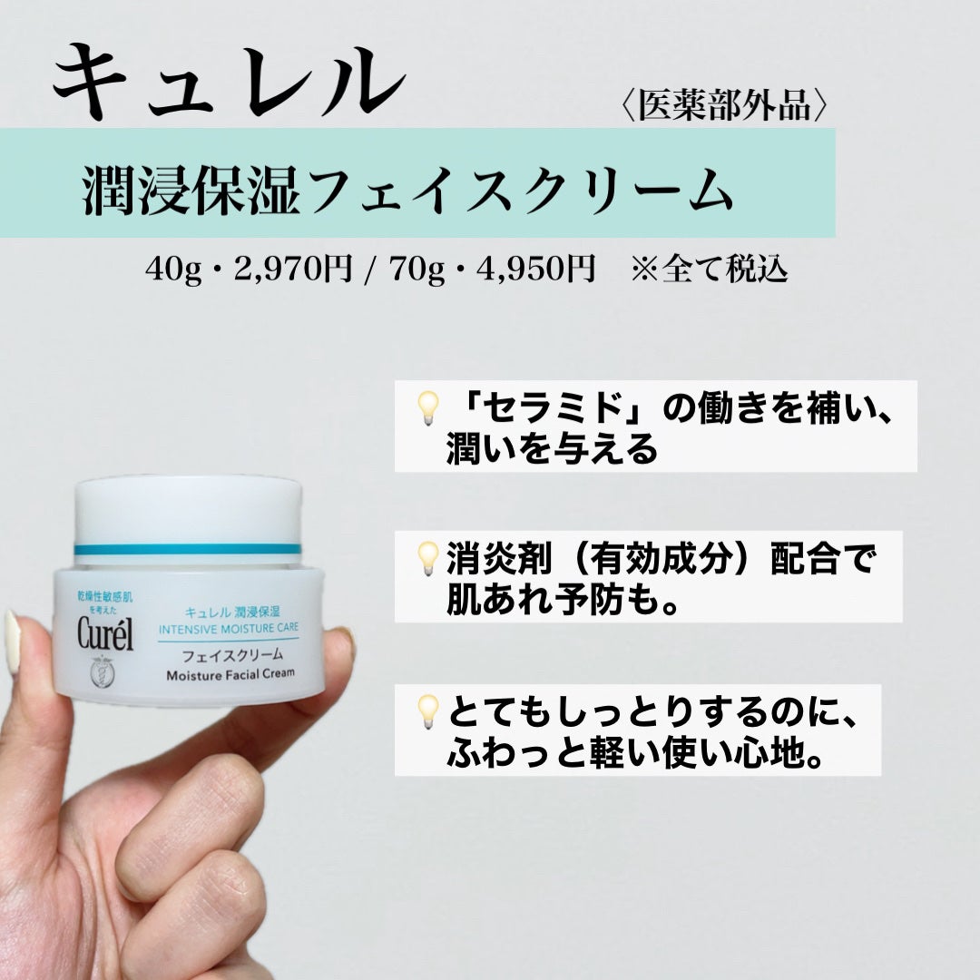 潤浸保湿 フェイスクリーム/キュレル/フェイスクリームを使ったクチコミ(3枚目)