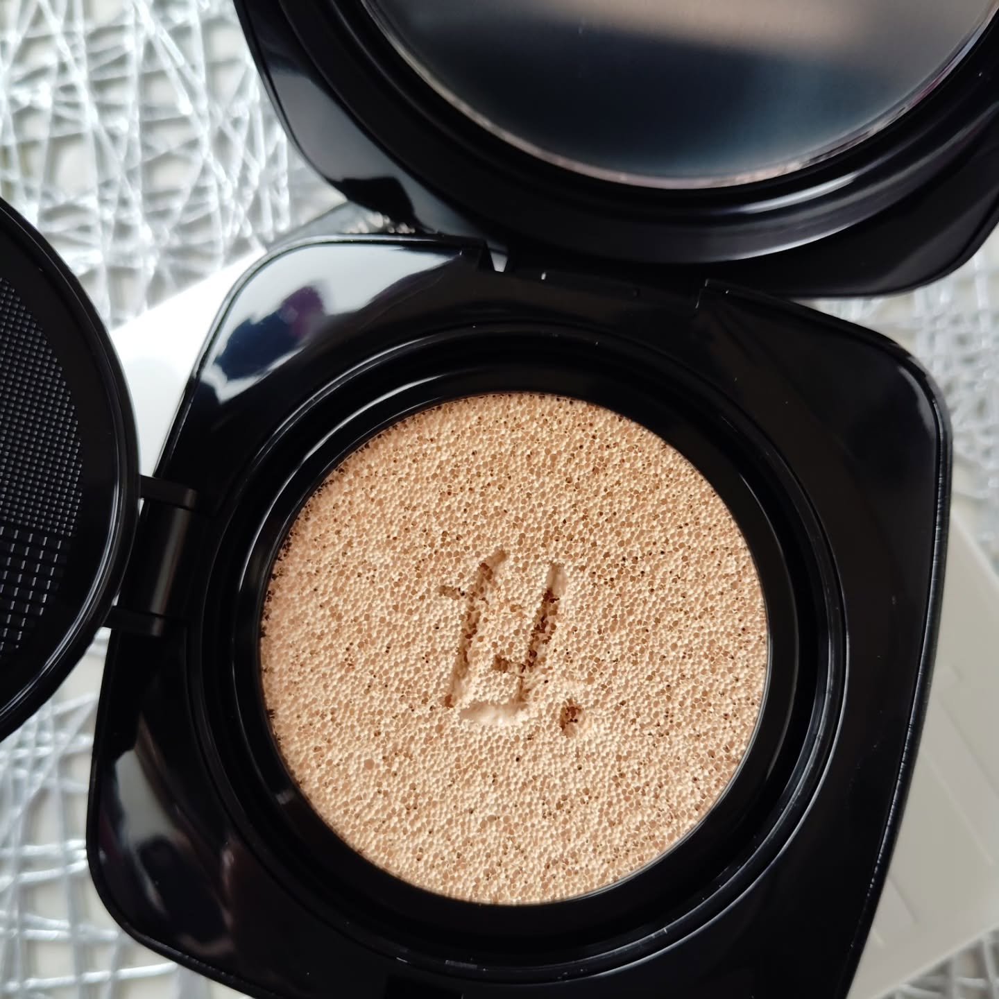 レイヤリングフィット グロークッションEX W01 バニラ(Vanilla)/TFIT/クッションファンデーションを使ったクチコミ（3枚目）